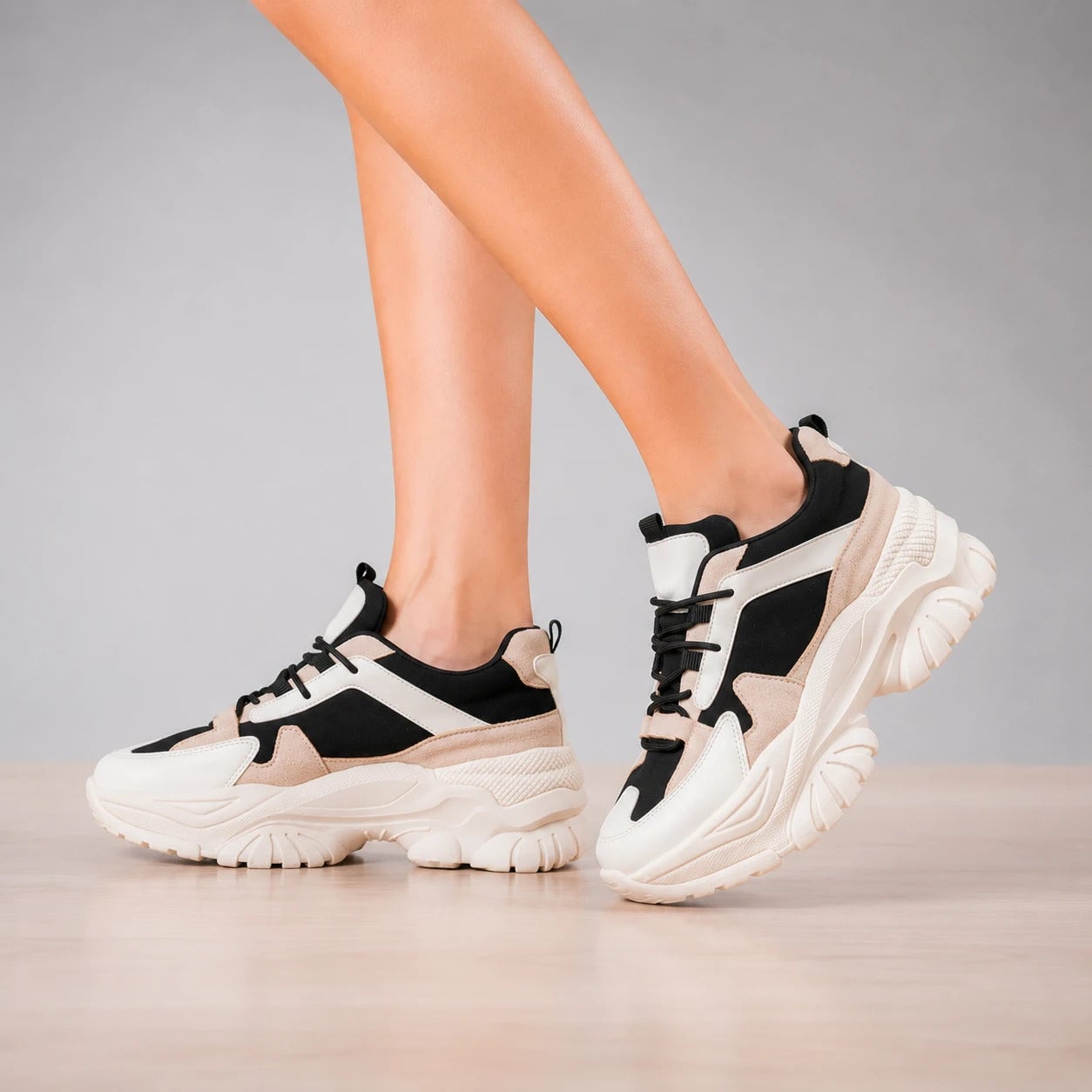 ZAPATILLAS URBANAS MUJER EIBAR BEIGE - 1