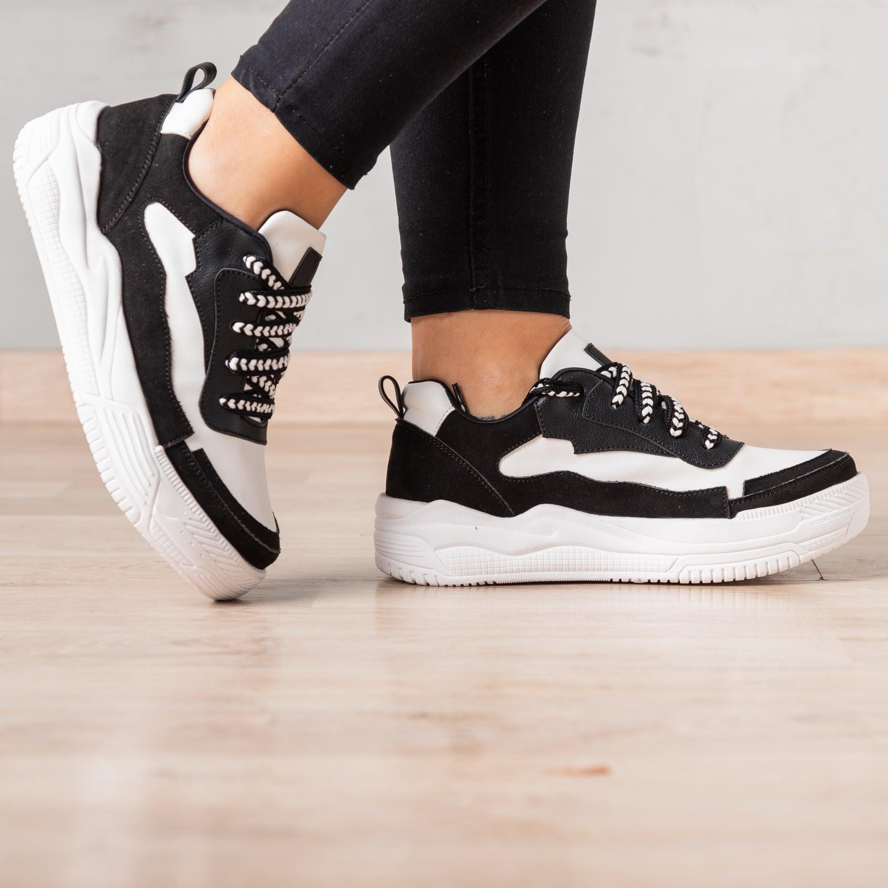 ZAPATILLAS URBANAS MUJER STRONG BLANCO NEGRO - 1