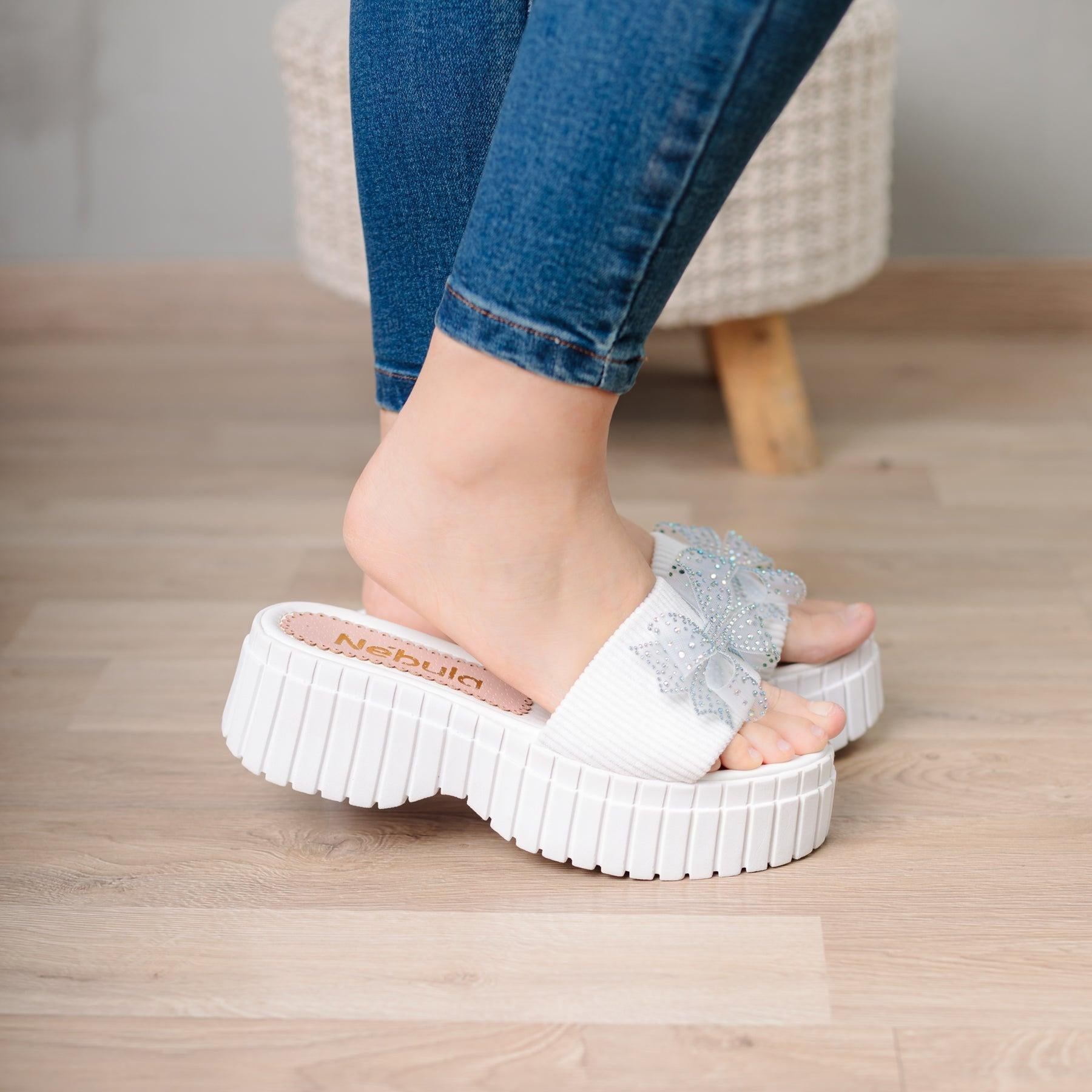 SANDALIAS CASUALES MUJER KALINA BLANCO - 1