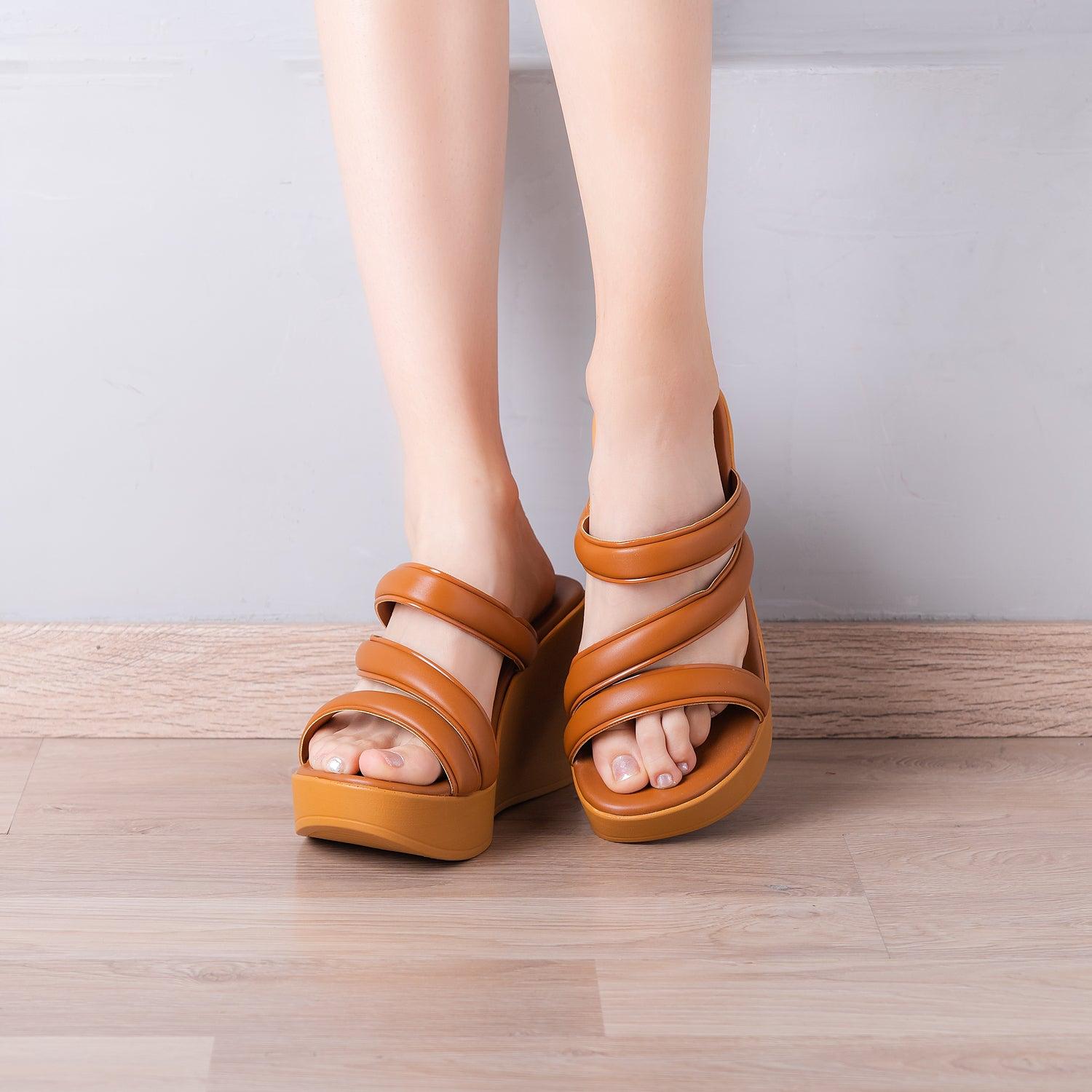 SANDALIAS CASUALES MUJER ALLEN CAMEL - 2