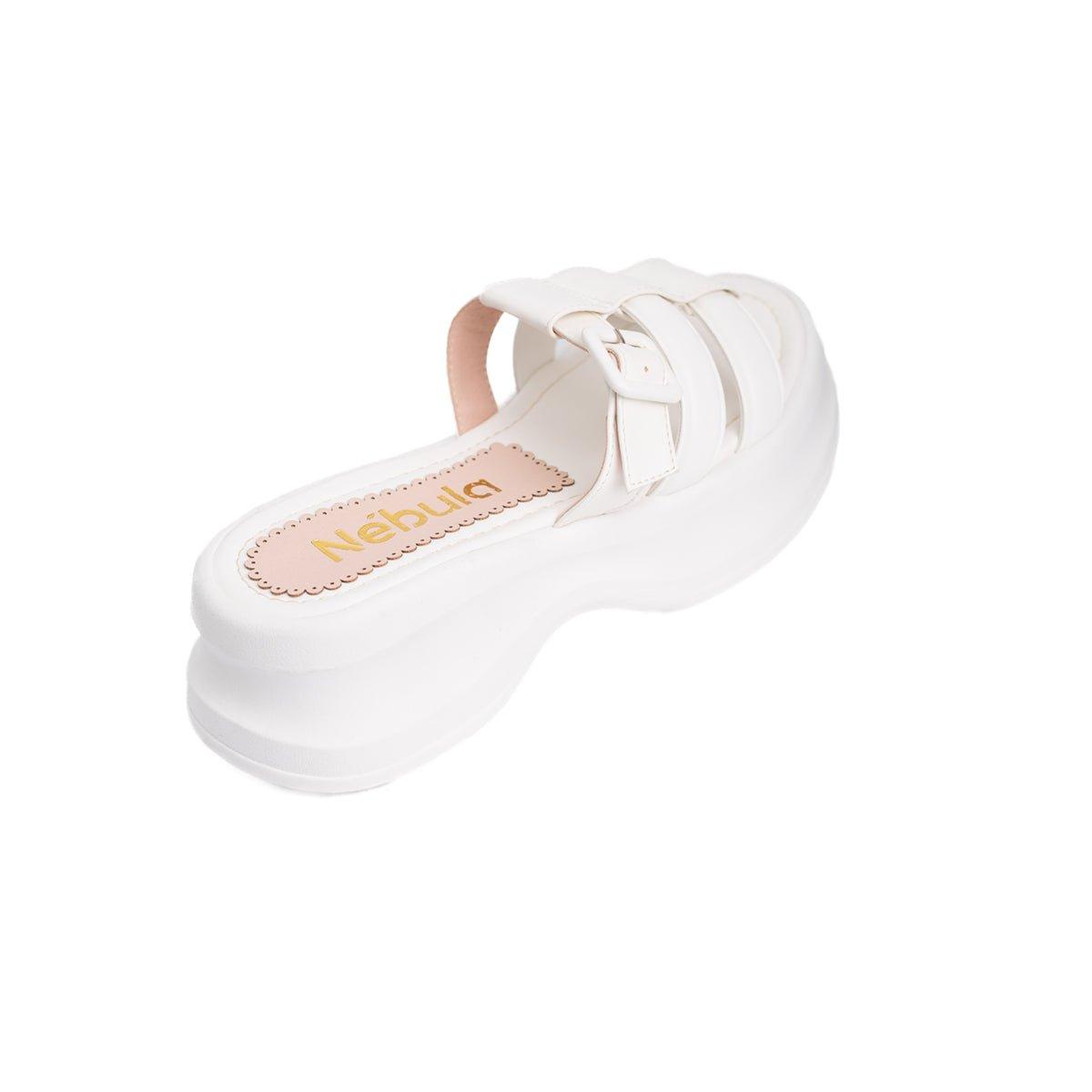 SANDALIAS CASUALES MUJER SVETLANA BLANCO - 6