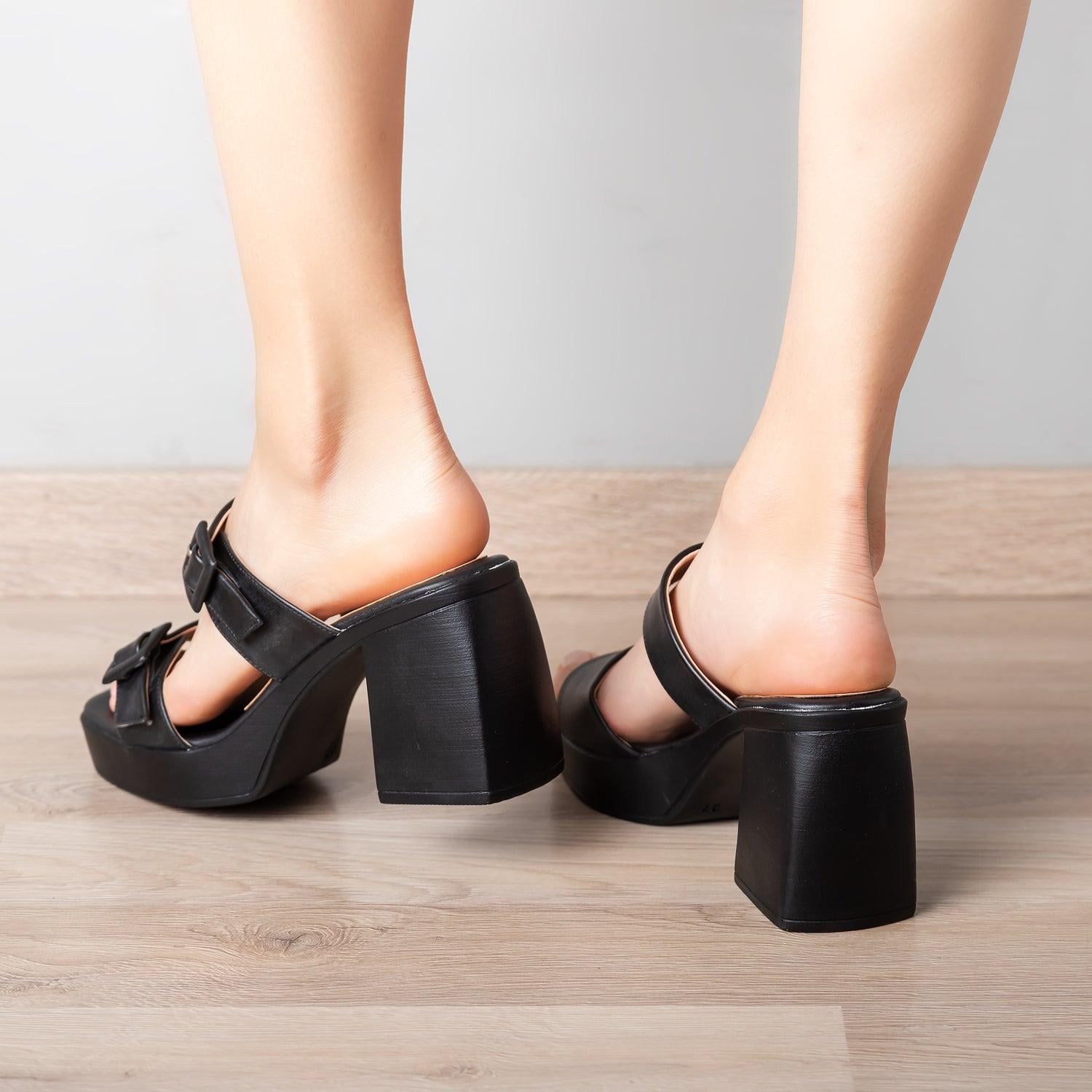 SANDALIAS MUJER DRAYMOND NEGRO - 2