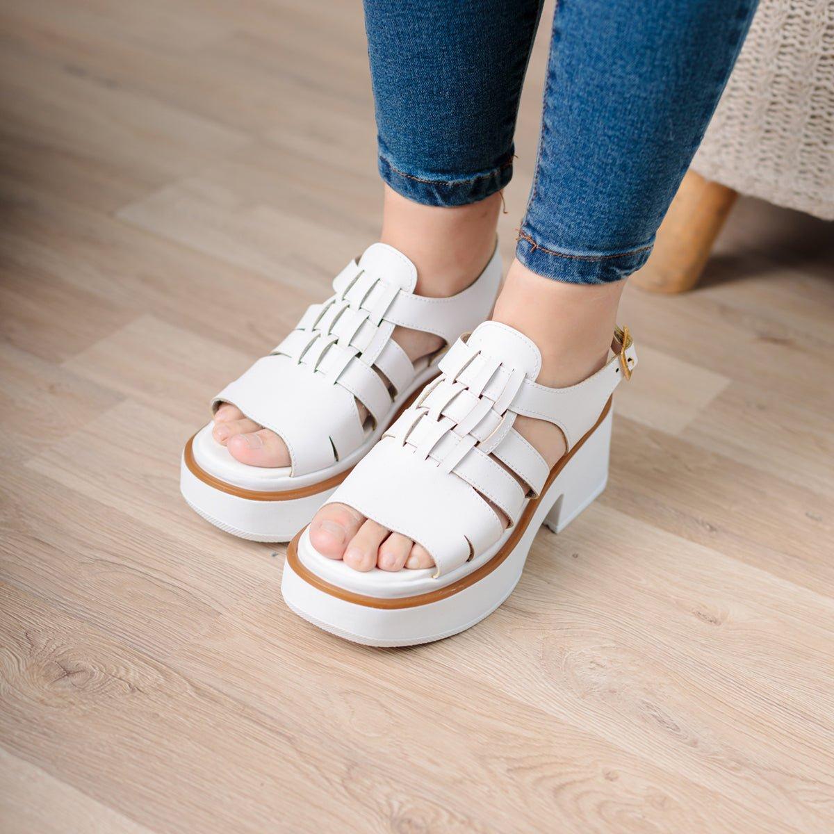 SANDALIAS CASUALES MUJER CANDIA BLANCO - 3