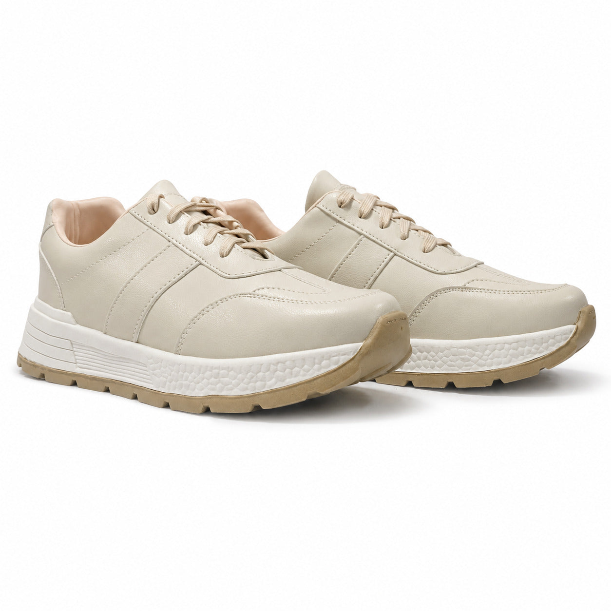 ZAPATILLAS URBANAS MUJER RUKI BEIGE - 4