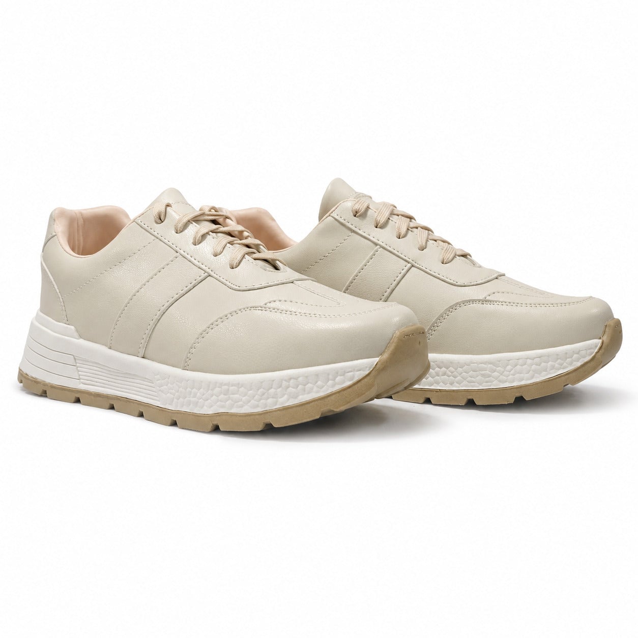 ZAPATILLAS URBANAS MUJER RUKI BEIGE - 4