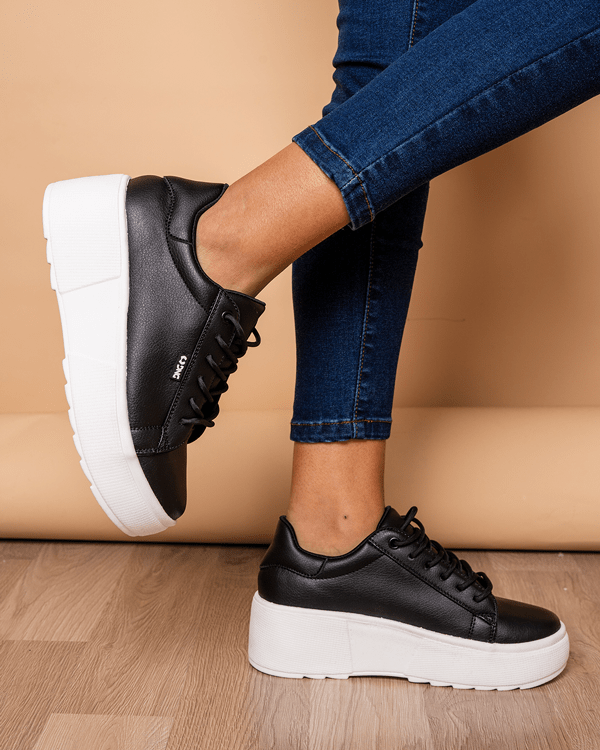 ZAPATILLAS URBANAS MUJER KIOTO NEGRO - 1