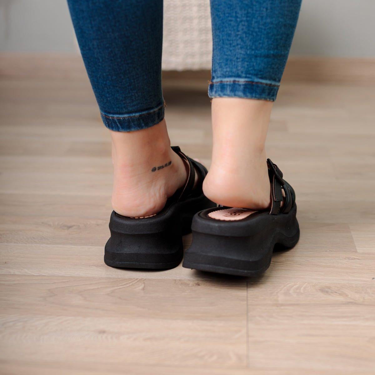 SANDALIAS CASUALES MUJER SVETLANA NEGRO - 3