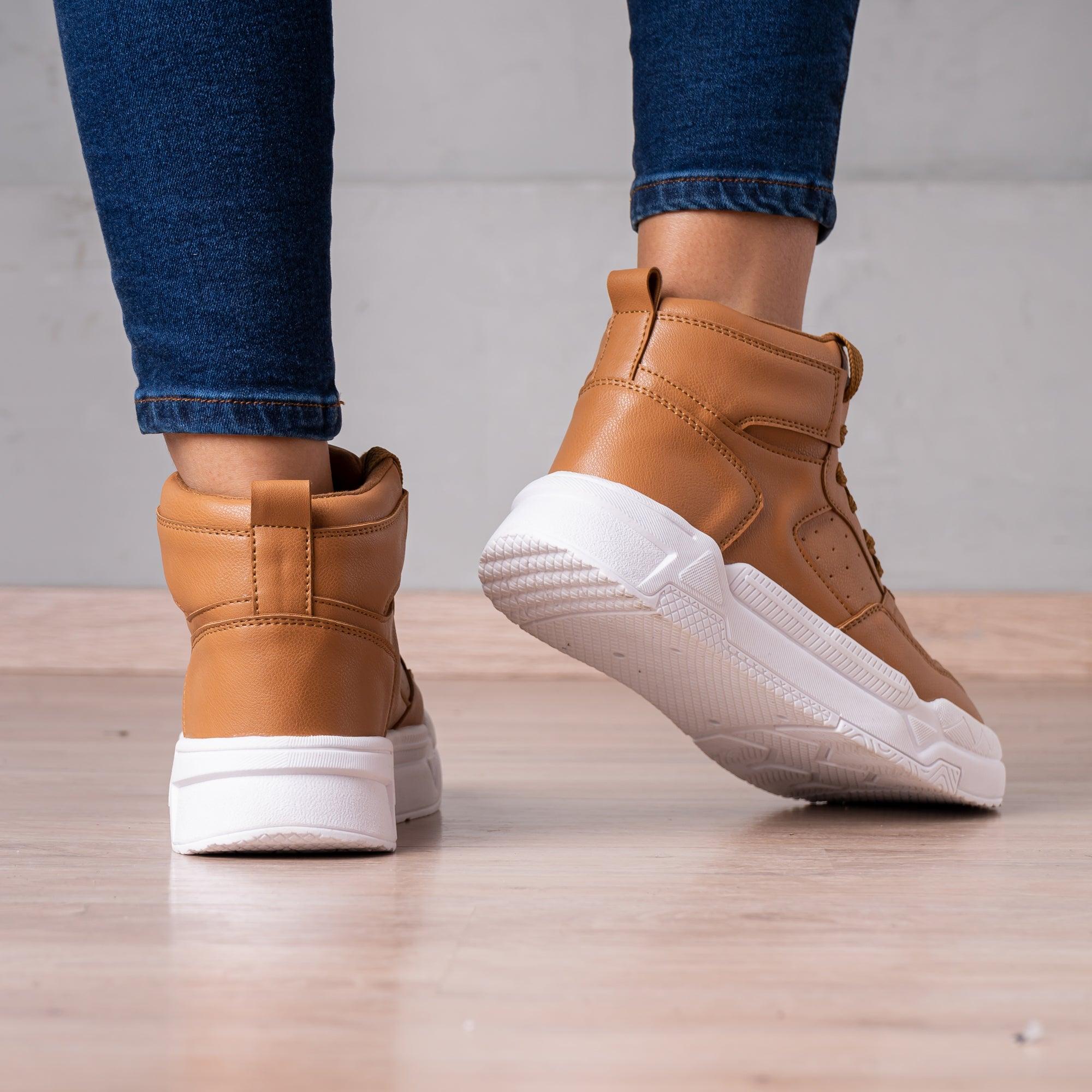 ZAPATILLAS URBANAS MUJER YIJUN CAMEL - 3
