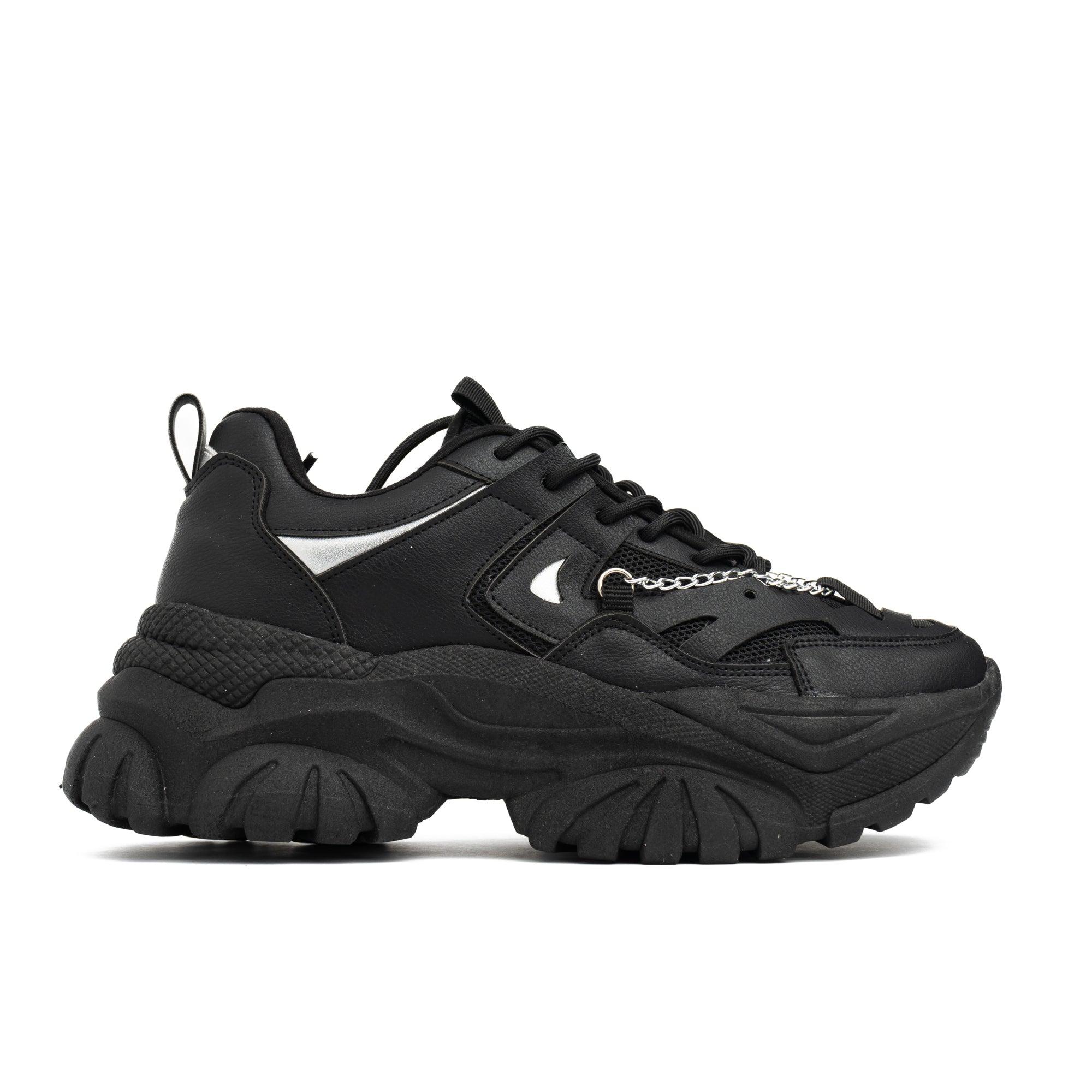 ZAPATILLAS URBANAS MUJER CHAIN NEGRO - 4