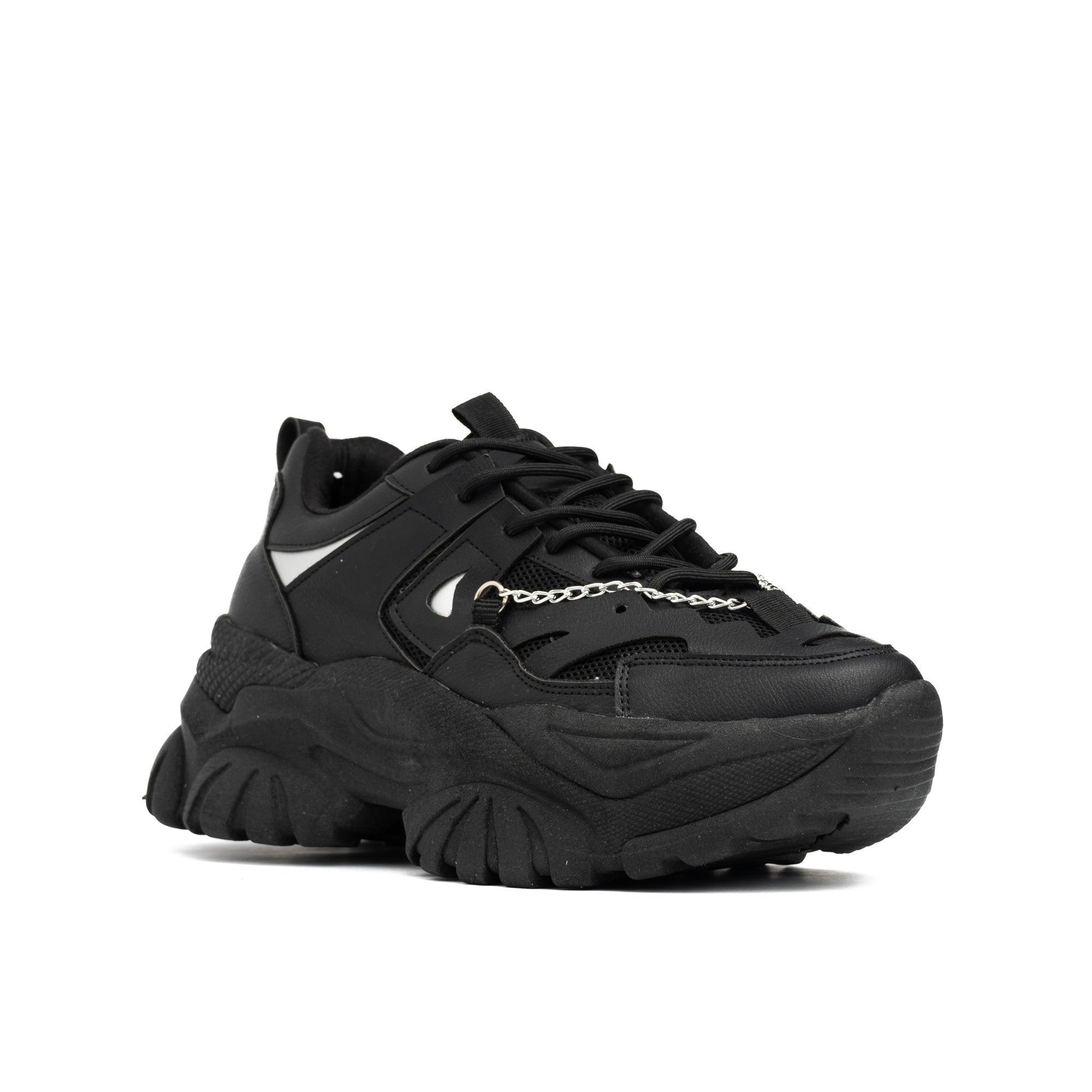 ZAPATILLAS URBANAS MUJER CHAIN NEGRO - 5