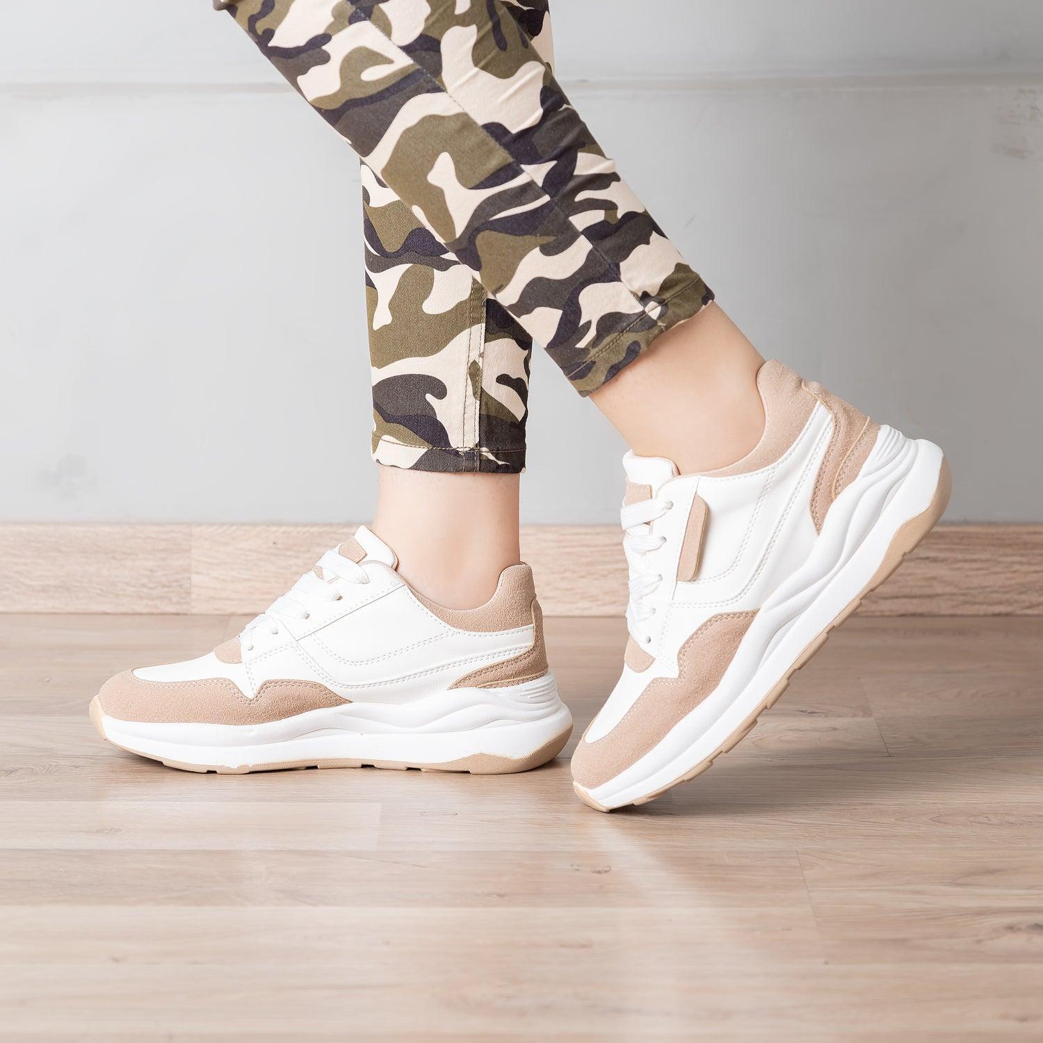 ZAPATILLAS URBANAS MUJER GARNETT BEIGE - 1