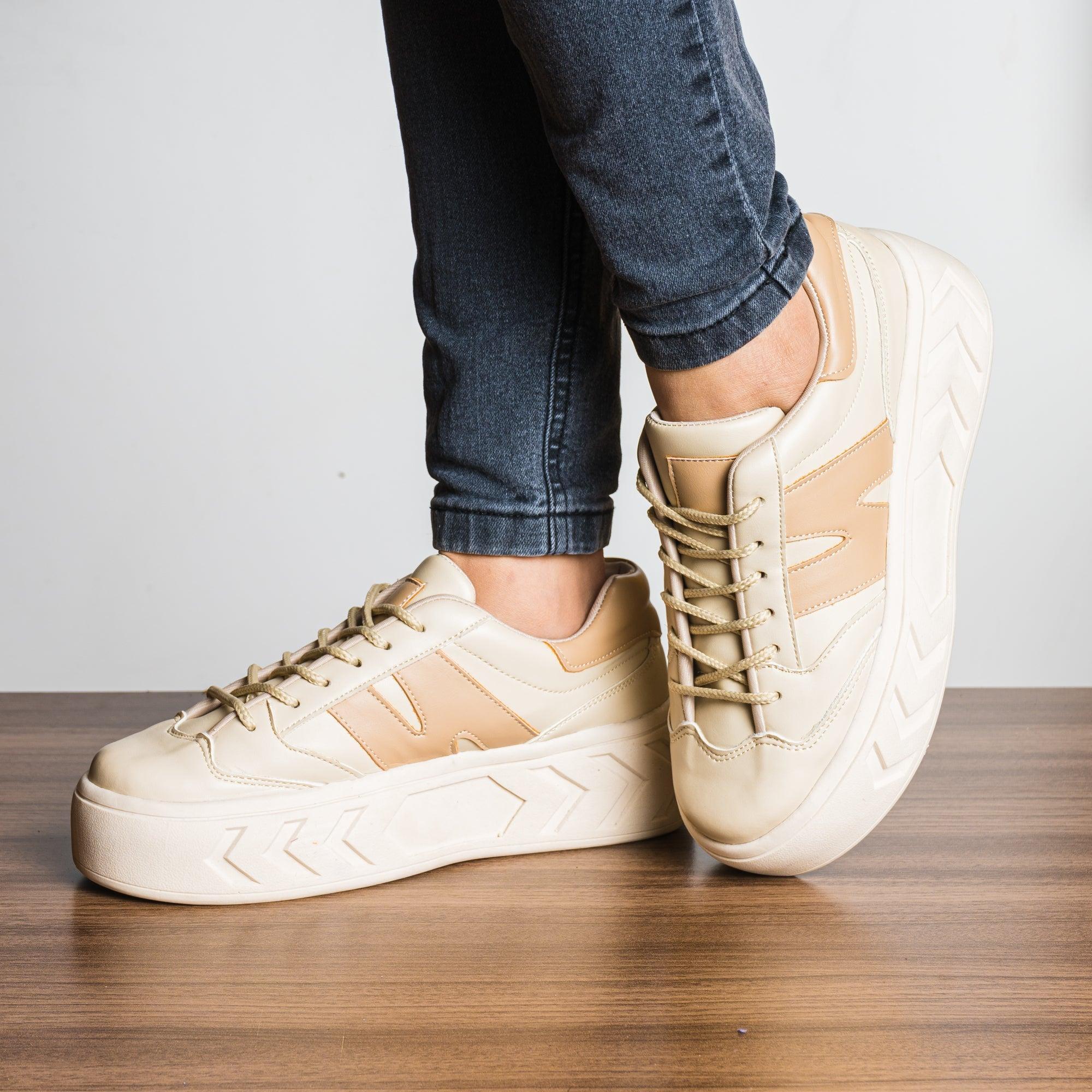 ZAPATILLAS URBANAS MUJER NAGAZI BEIGE - 1