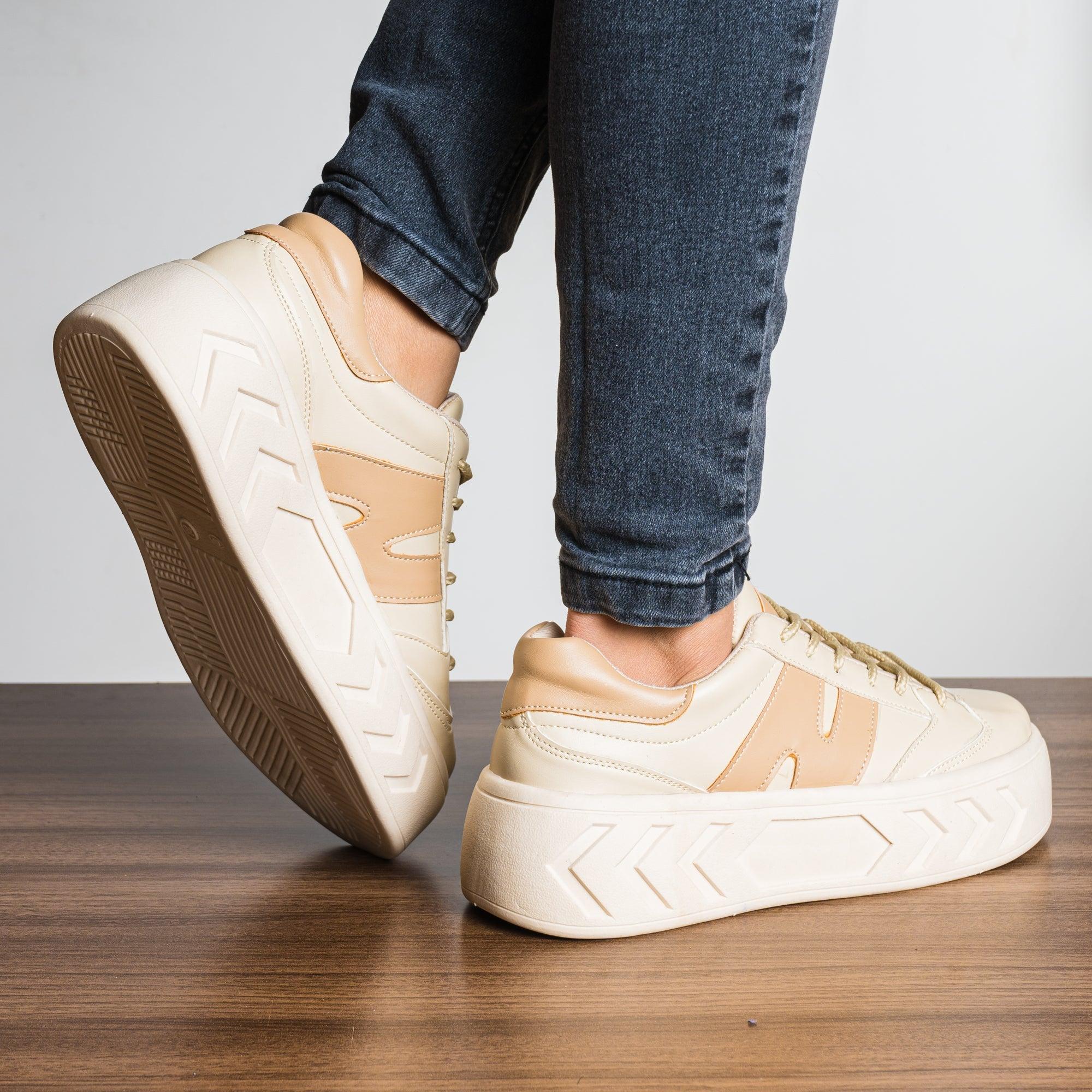 ZAPATILLAS URBANAS MUJER NAGAZI BEIGE - 3