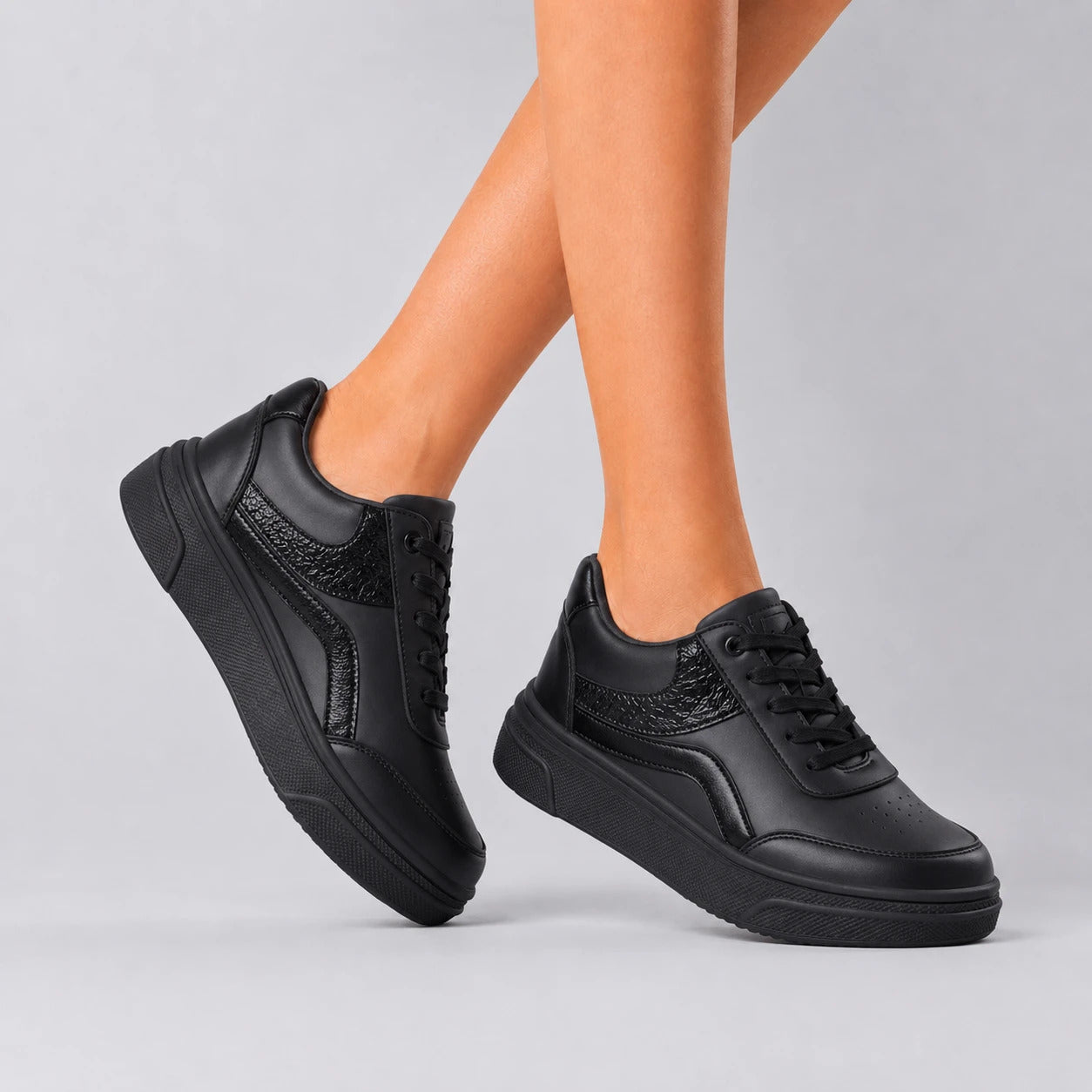 ZAPATILLAS URBANAS MUJER BOOM NEGRO - 3