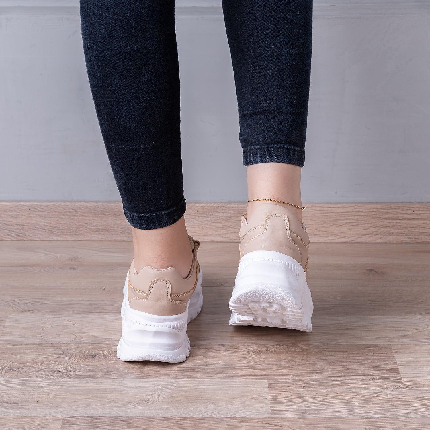 ZAPATILLAS URBANAS MUJER CATARINA BEIGE - 3