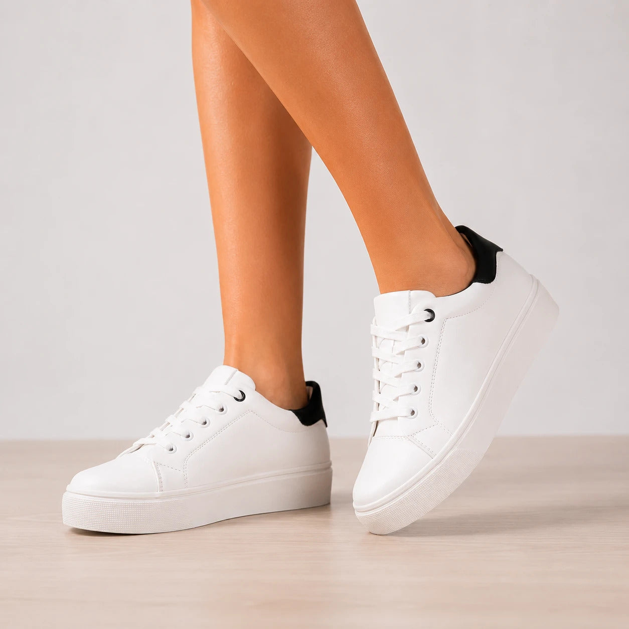 ZAPATILLAS URBANAS MUJER LIFE NEGRO - 1