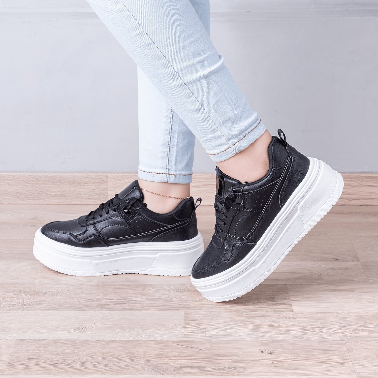 ZAPATILLAS URBANAS MUJER LUKA NEGRO - 1