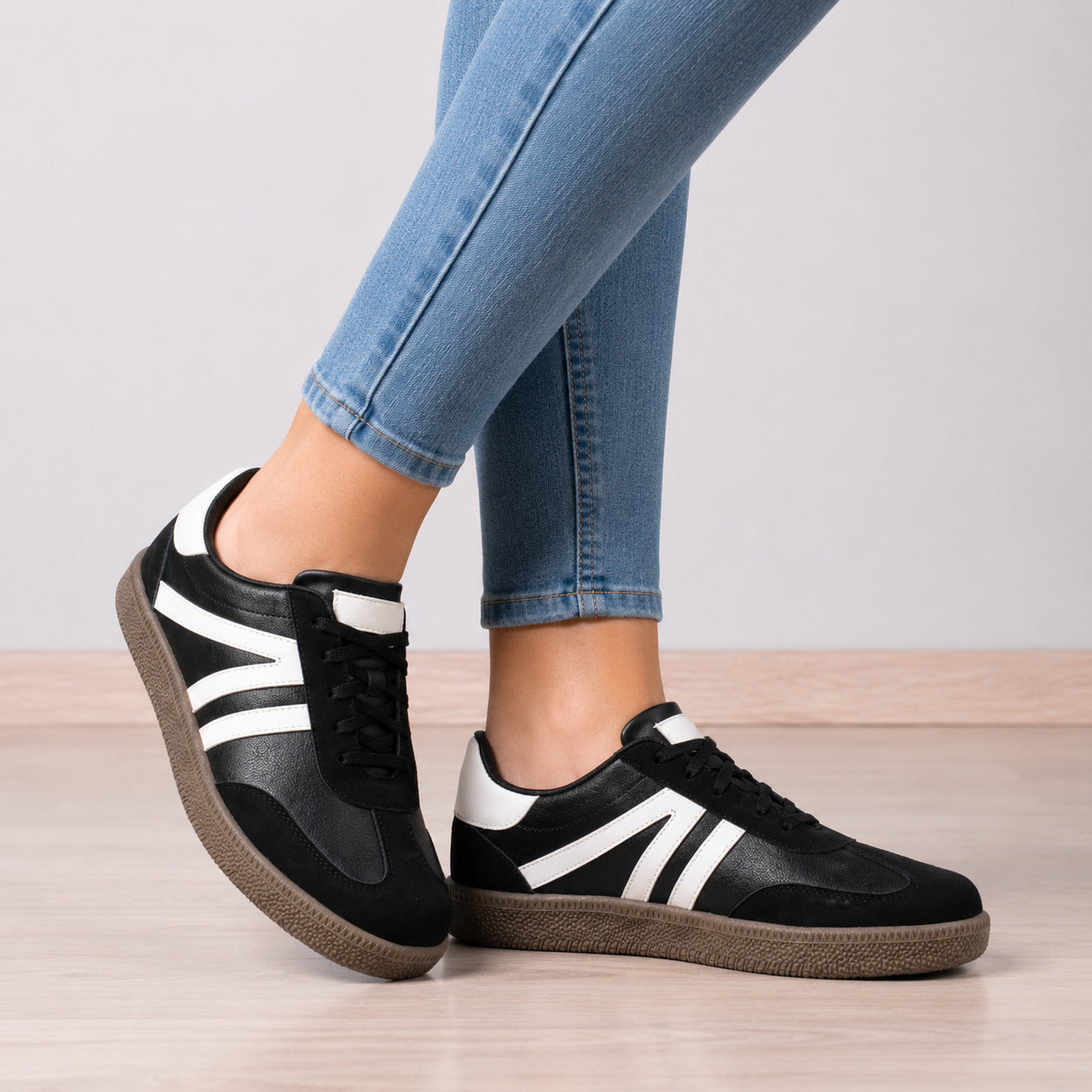 ZAPATILLAS URBANAS MUJER MEFI NEGRO - 1