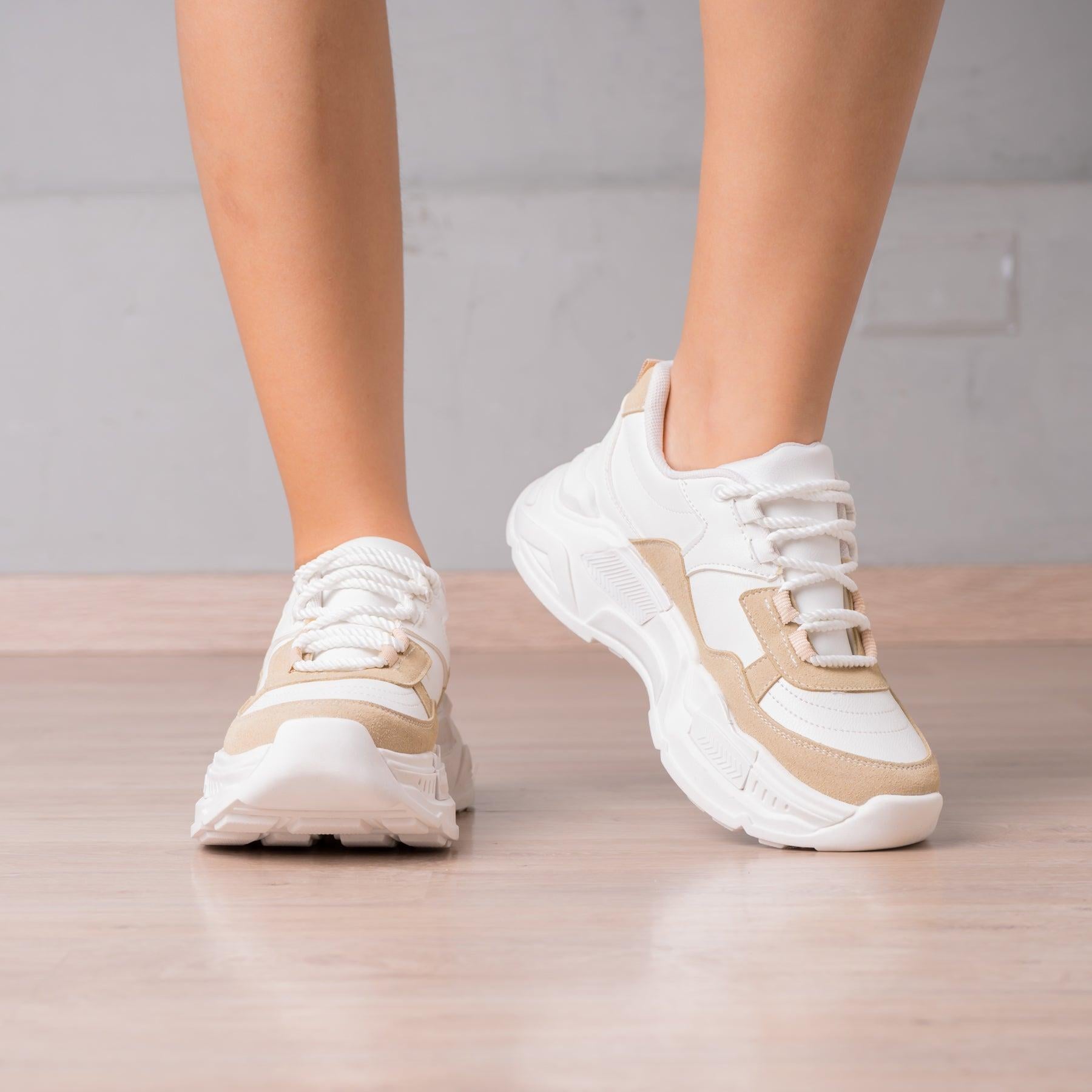 ZAPATILLAS URBANAS MUJER MALONE BEIGE - 2