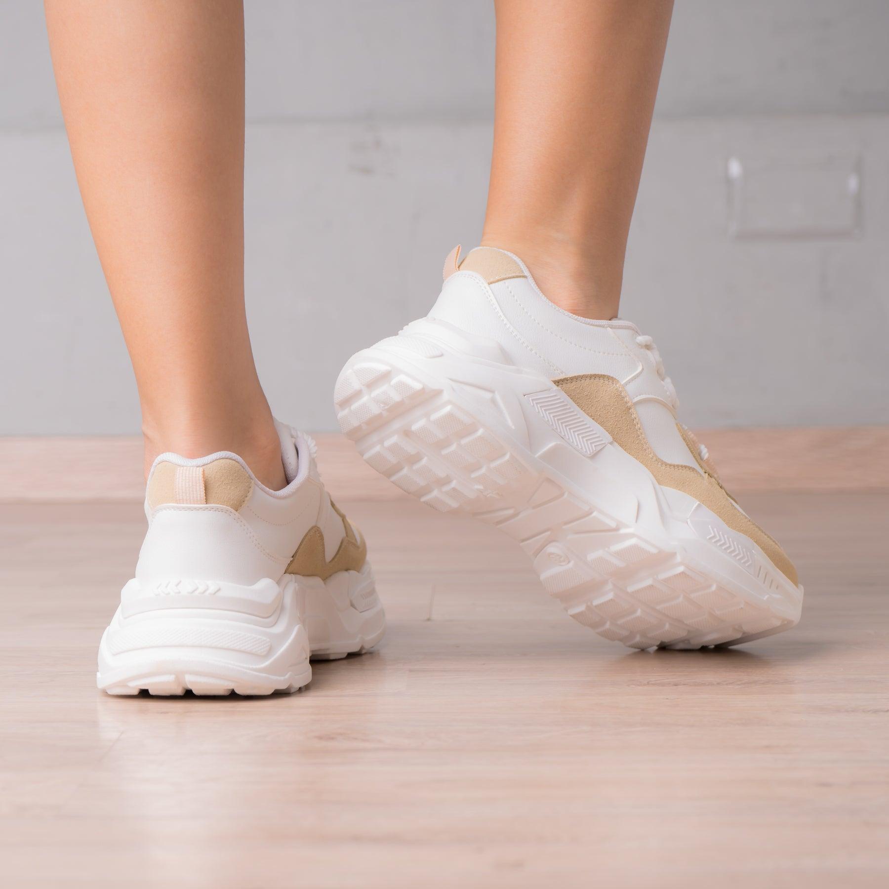 ZAPATILLAS URBANAS MUJER MALONE BEIGE - 3