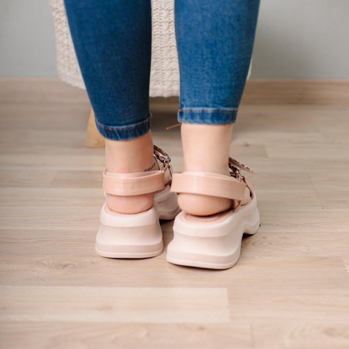 SANDALIAS CASUALES MUJER DUSA NUDE - 3