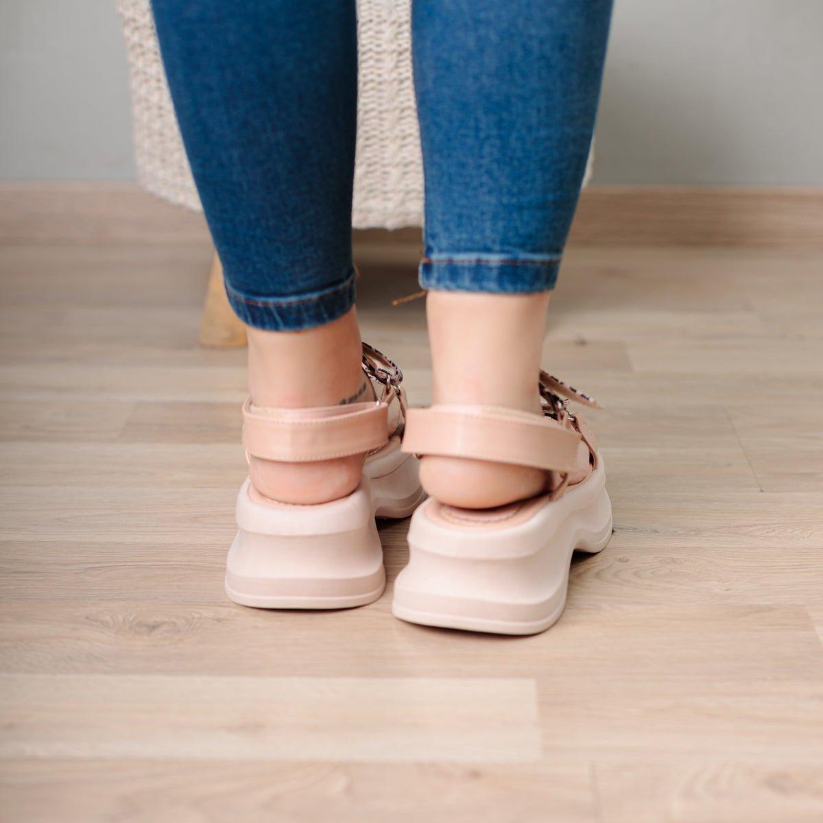 SANDALIAS CASUALES MUJER DUSA NUDE - 3