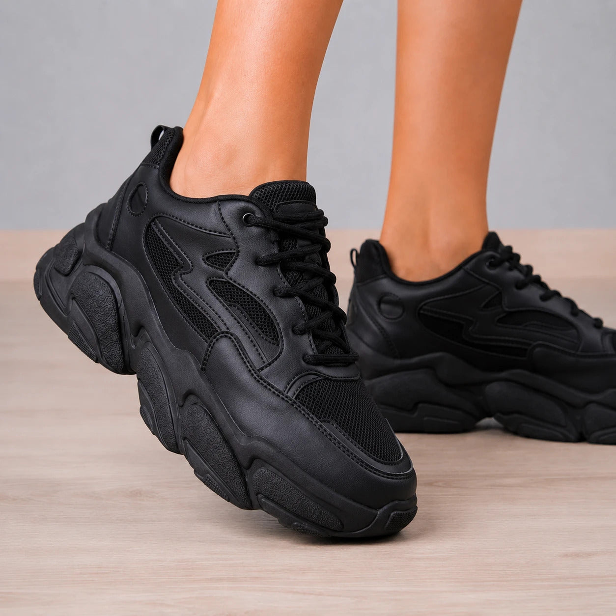 ZAPATILLAS URBANAS MUJER SAN ROMAN NEGRO - 6