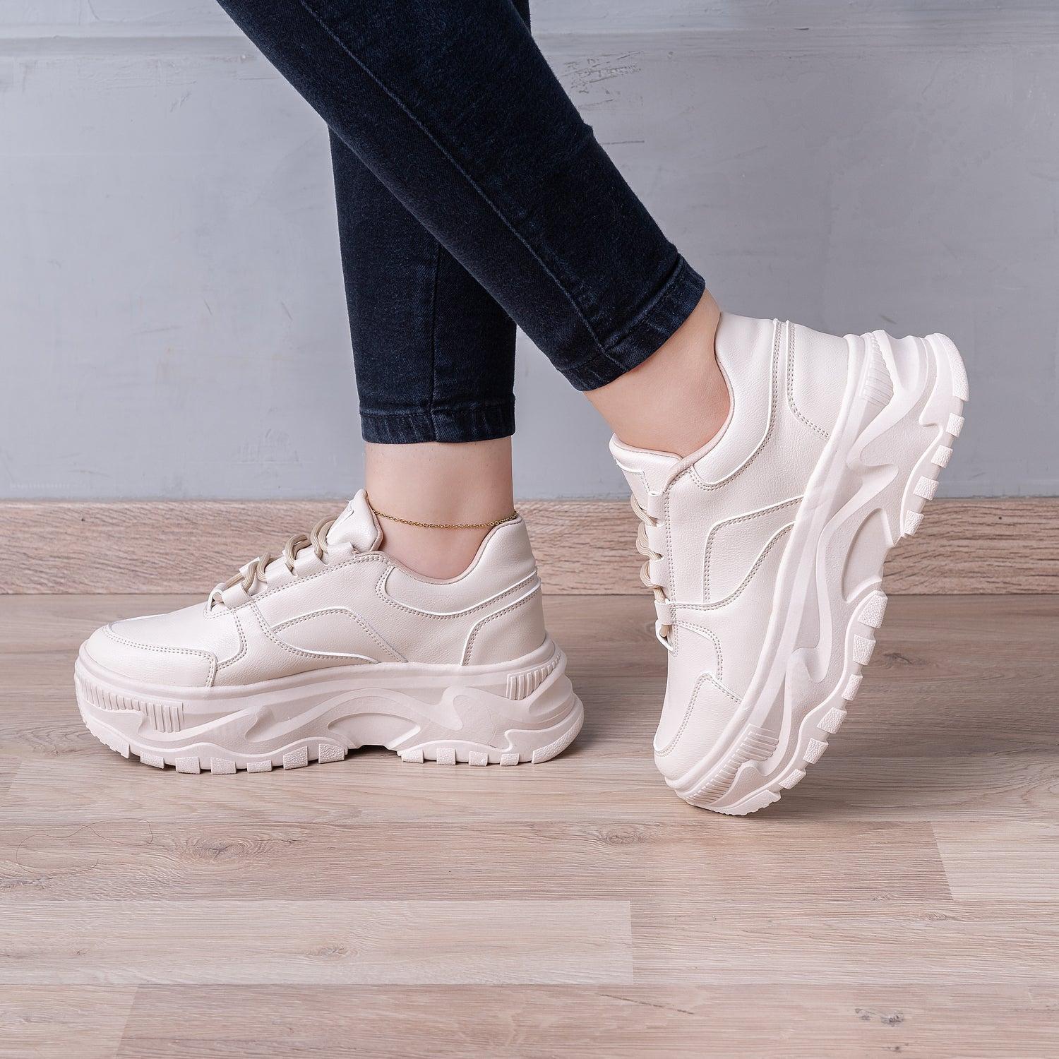 ZAPATILLAS URBANAS MUJER DYRONE  BEIGE - 1