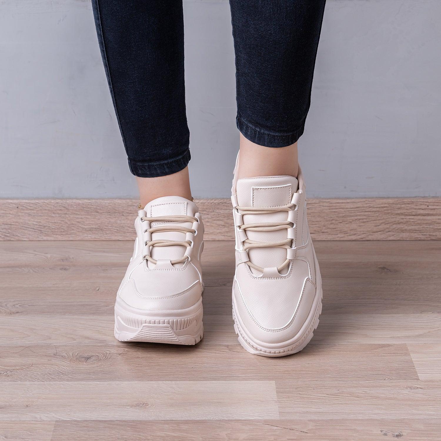 ZAPATILLAS URBANAS MUJER DYRONE  BEIGE - 2
