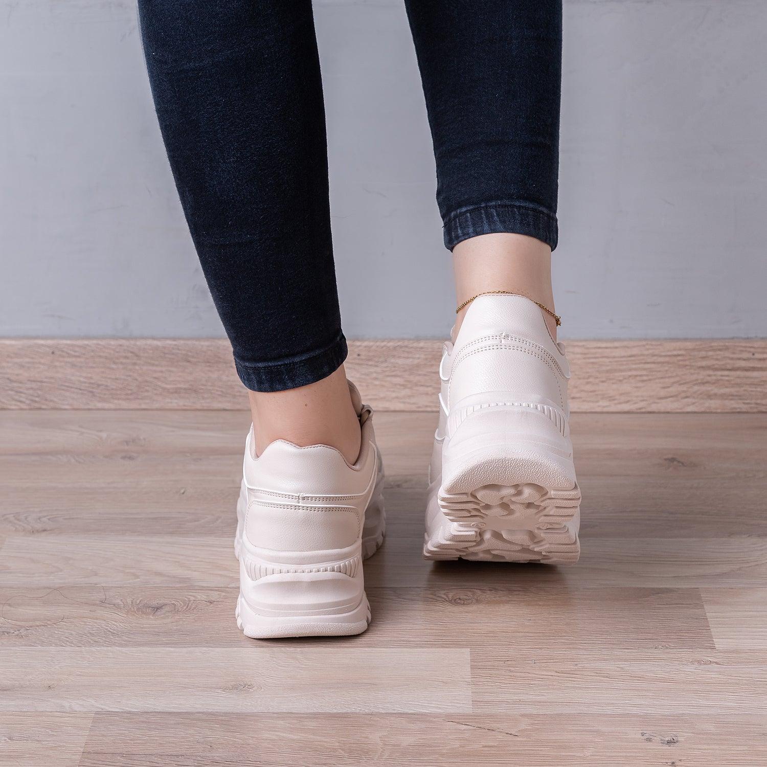ZAPATILLAS URBANAS MUJER DYRONE  BEIGE - 3