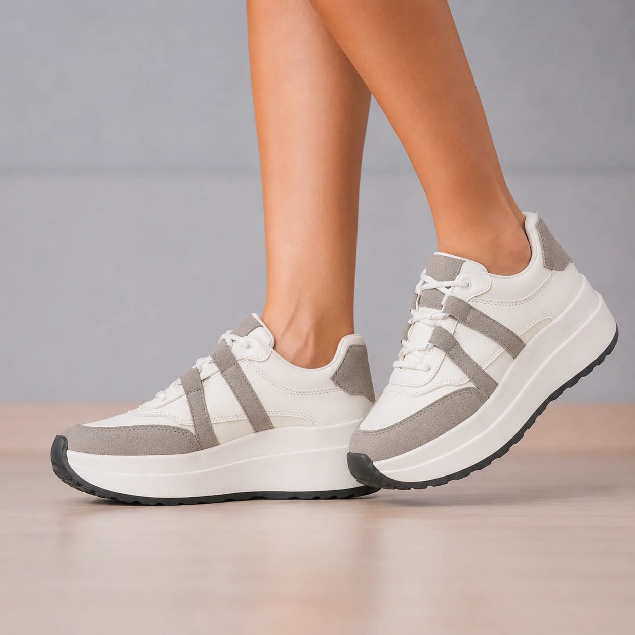 ZAPATILLAS URBANAS MUJER MALINAS  PLOMO - 1