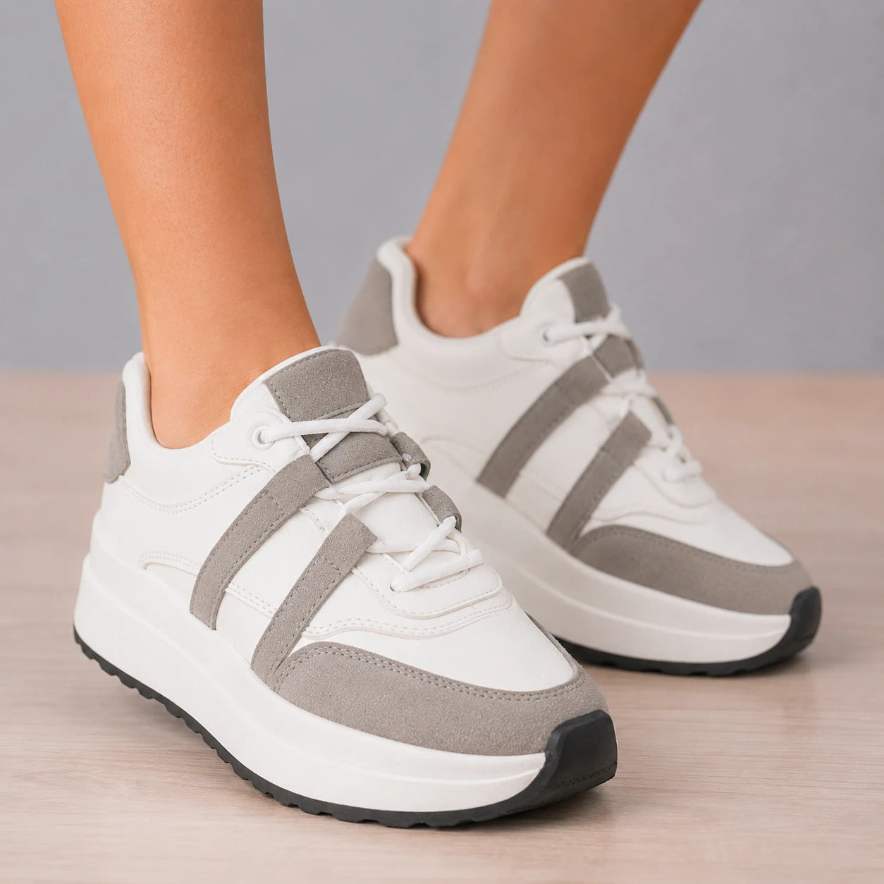 ZAPATILLAS URBANAS MUJER MALINAS  PLOMO - 5