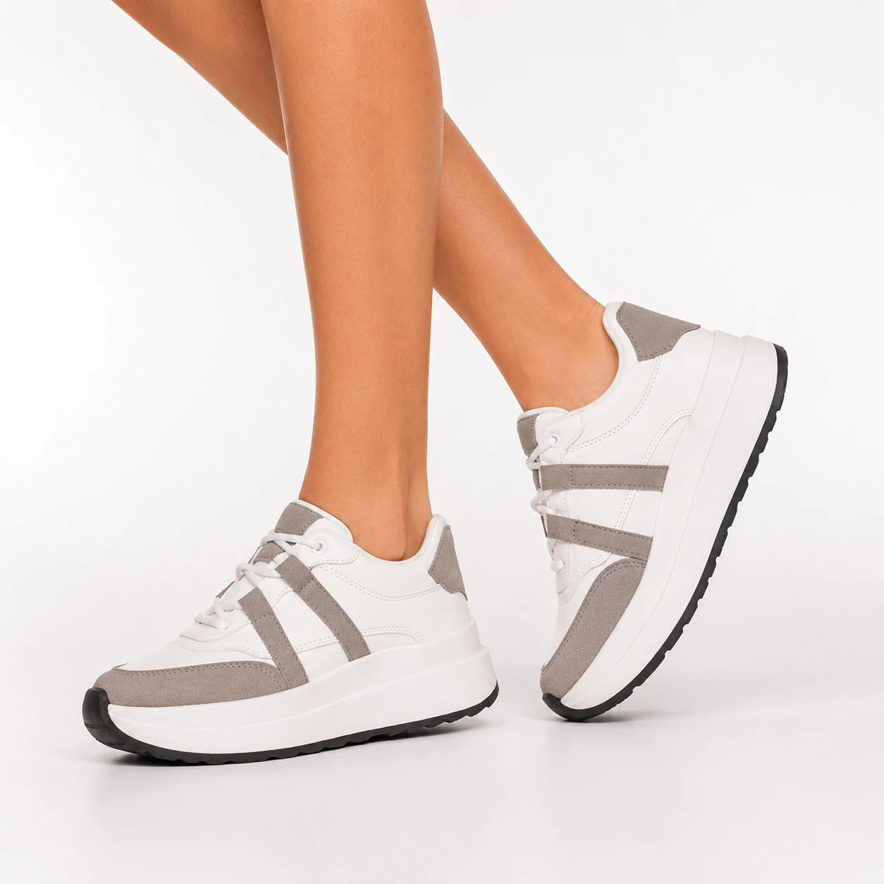 ZAPATILLAS URBANAS MUJER MALINAS  PLOMO - 6