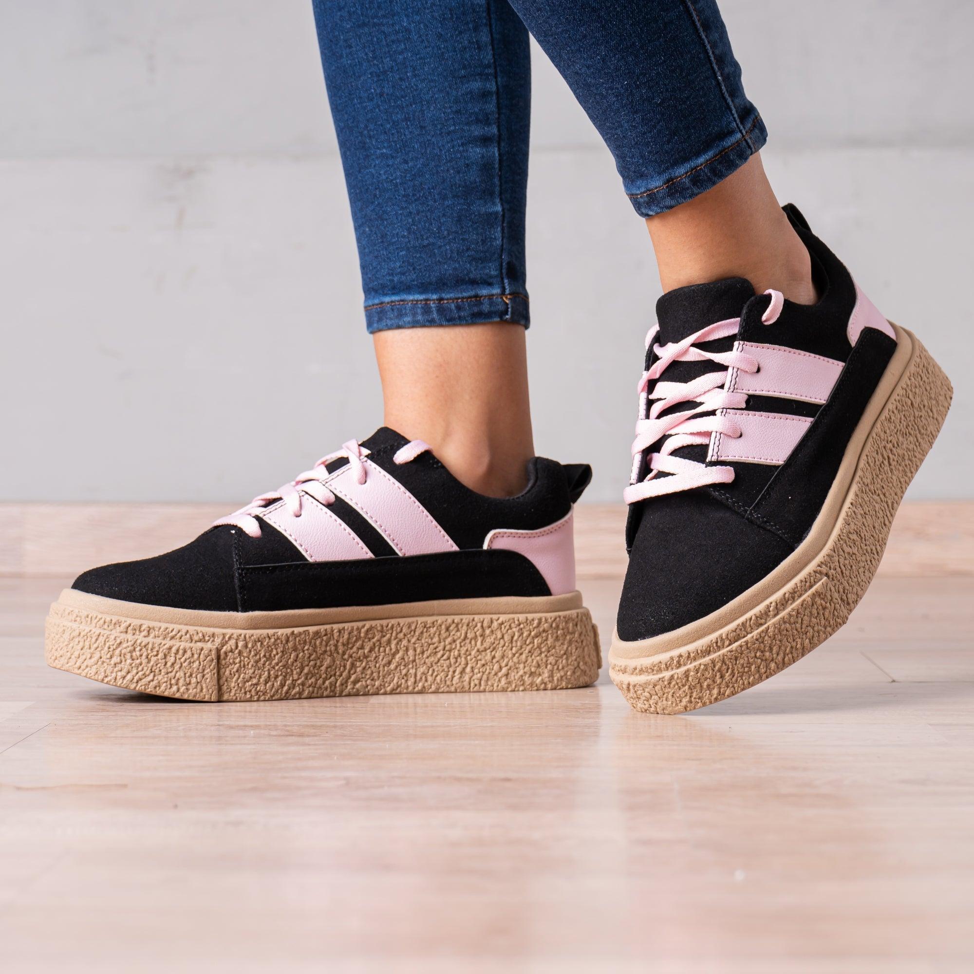 ZAPATILLAS URBANAS MUJER LONZO ROSADO - 1