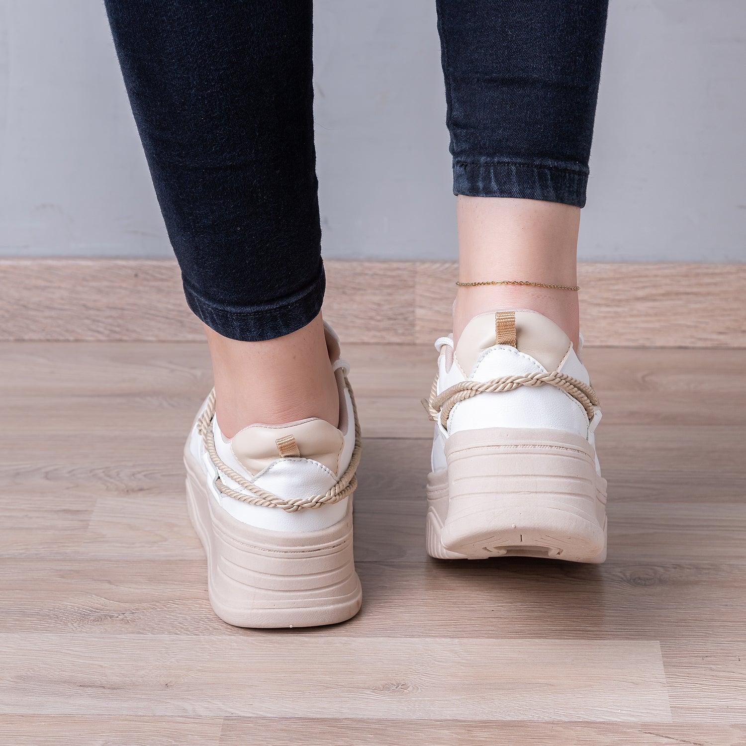 ZAPATILLAS URBANAS MUJER KAWHI BEIGE - 3
