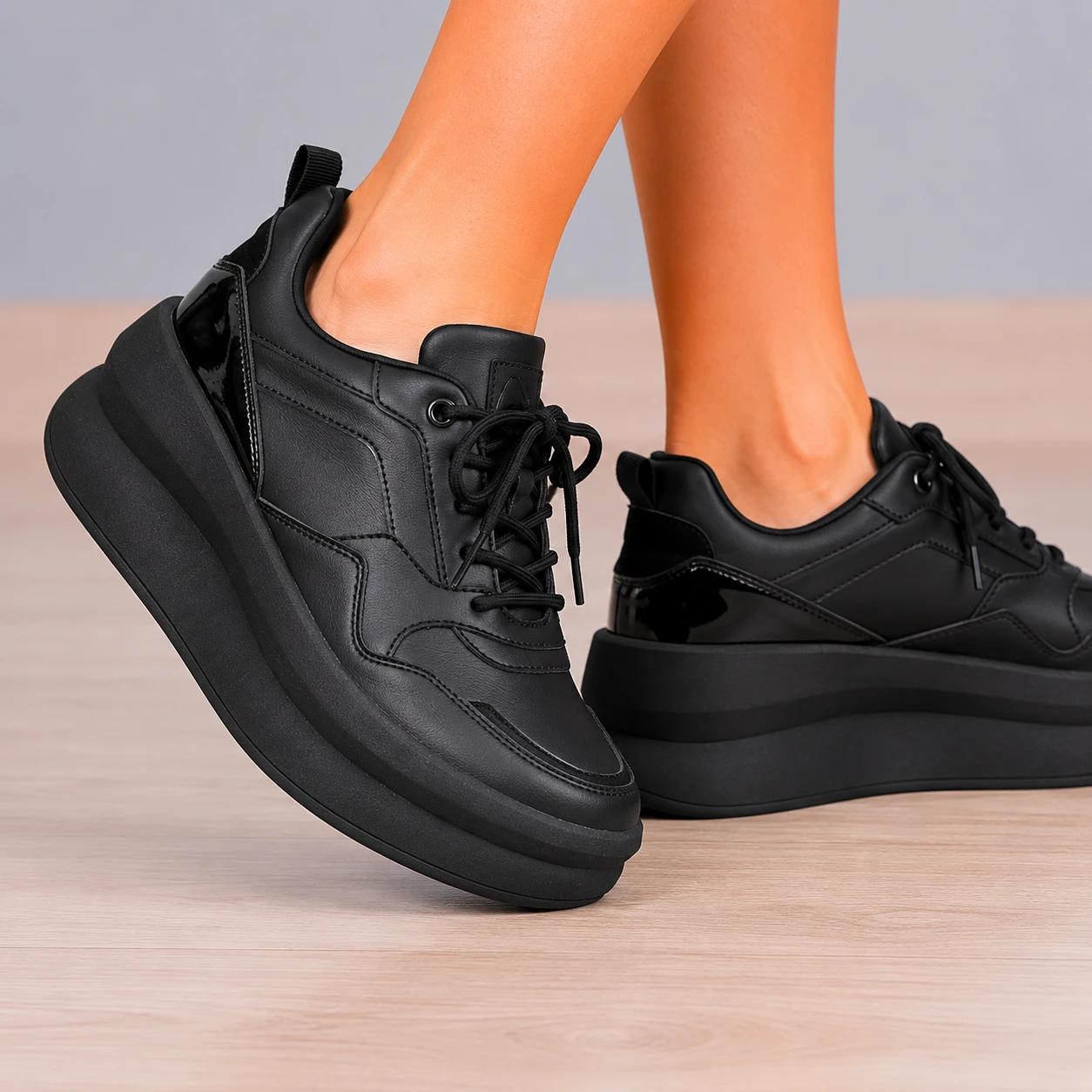 ZAPATILLAS URBANAS MUJER ZADAR NEGRO TOTAL - 2