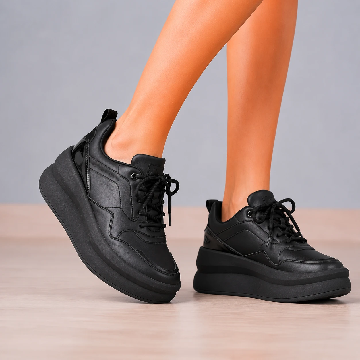 ZAPATILLAS URBANAS MUJER ZADAR NEGRO TOTAL - 3