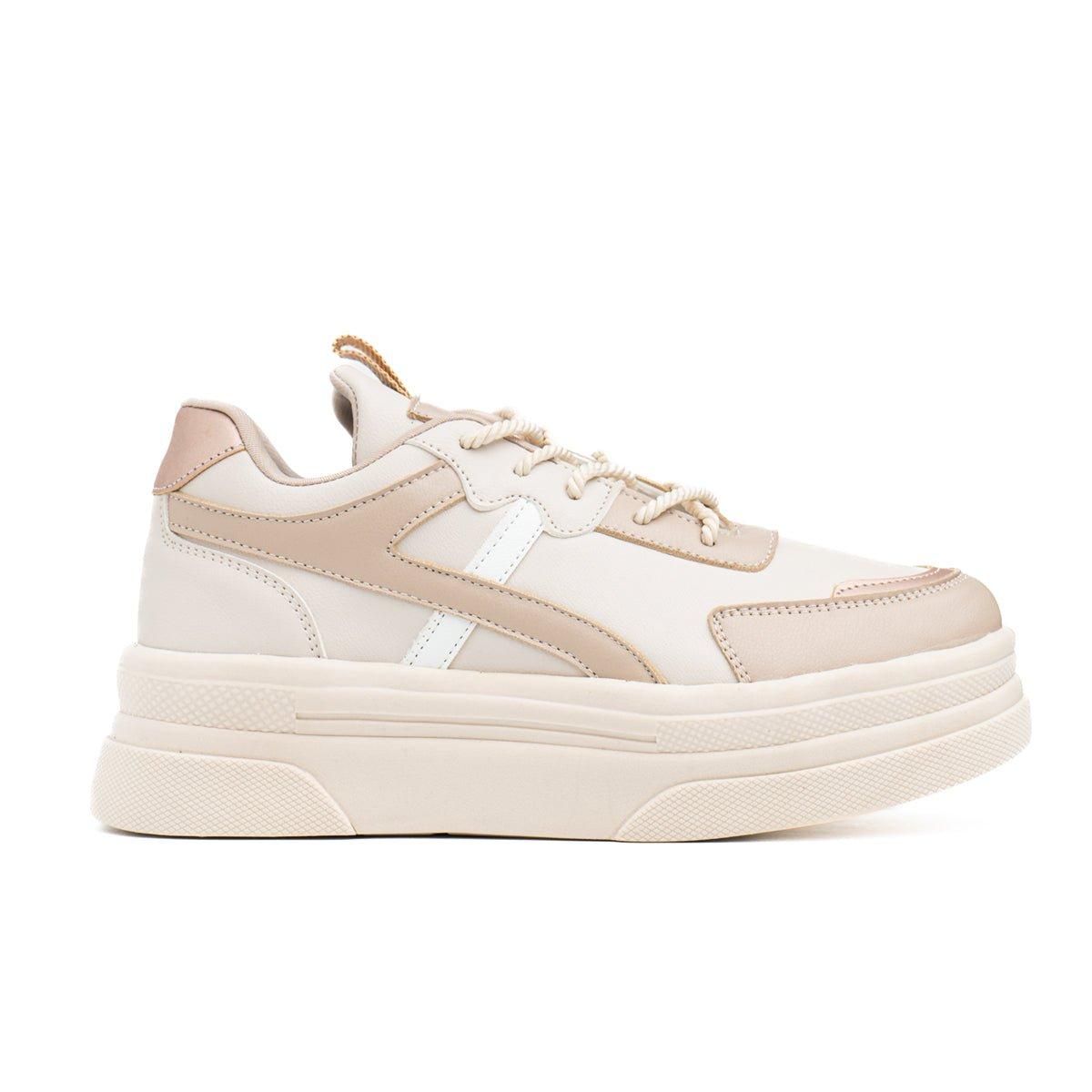 ZAPATILLAS URBANAS MUJER FALUYA BEIGE - 4
