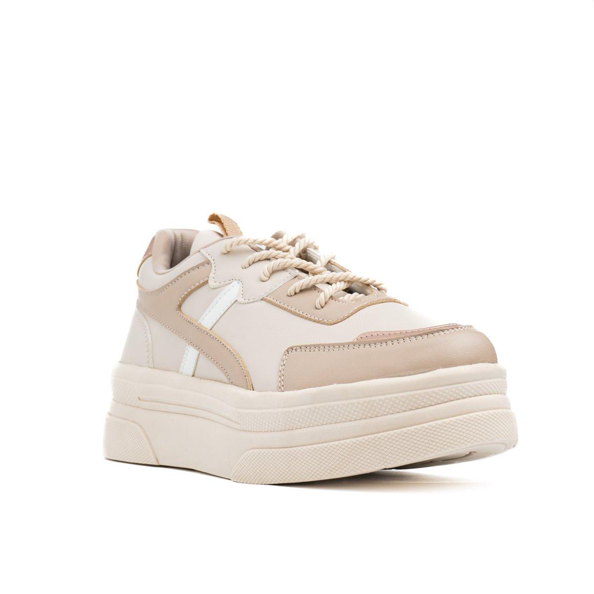 ZAPATILLAS URBANAS MUJER FALUYA BEIGE - 5