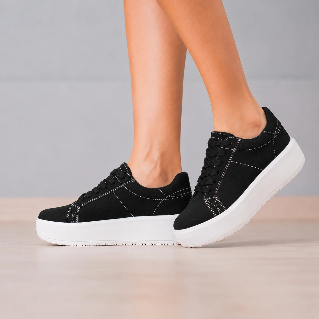 ZAPATILLAS URBANAS MUJER GANTE NEGRO - 1