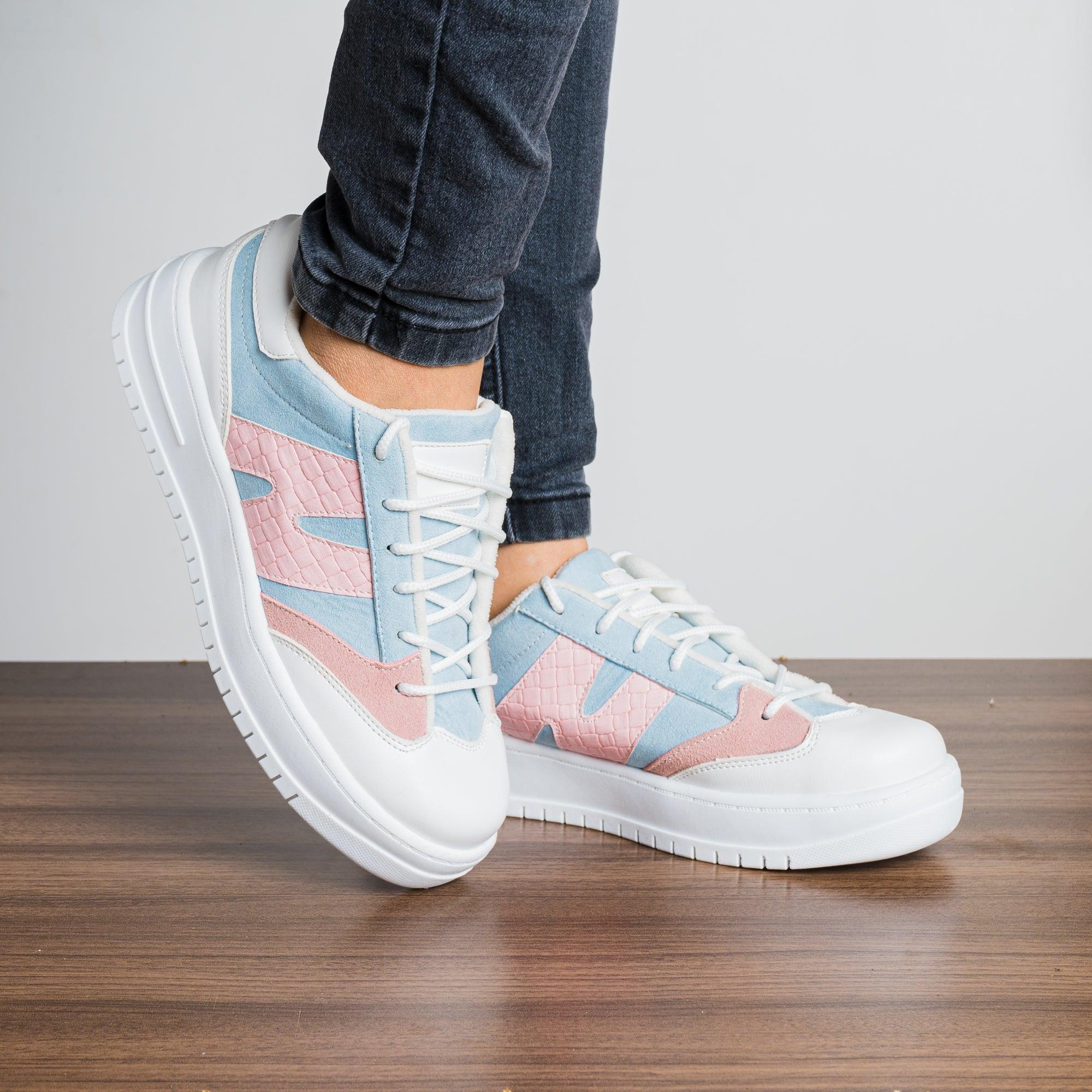 ZAPATILLAS URBANAS MUJER NIMBUR CELESTE - 1