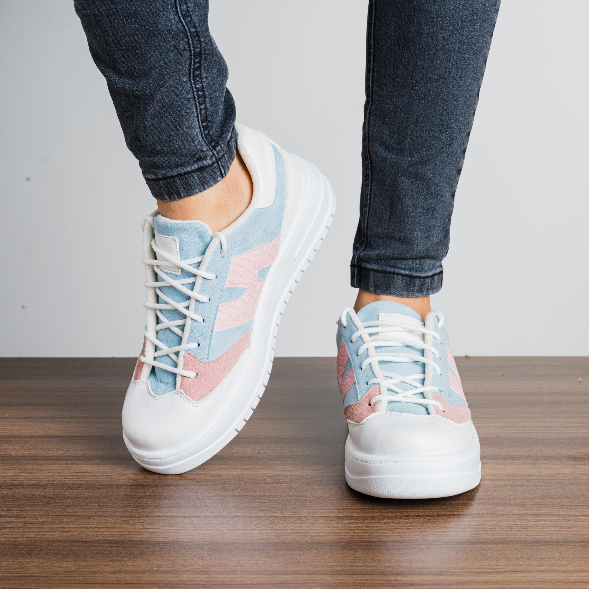 ZAPATILLAS URBANAS MUJER NIMBUR CELESTE - 2