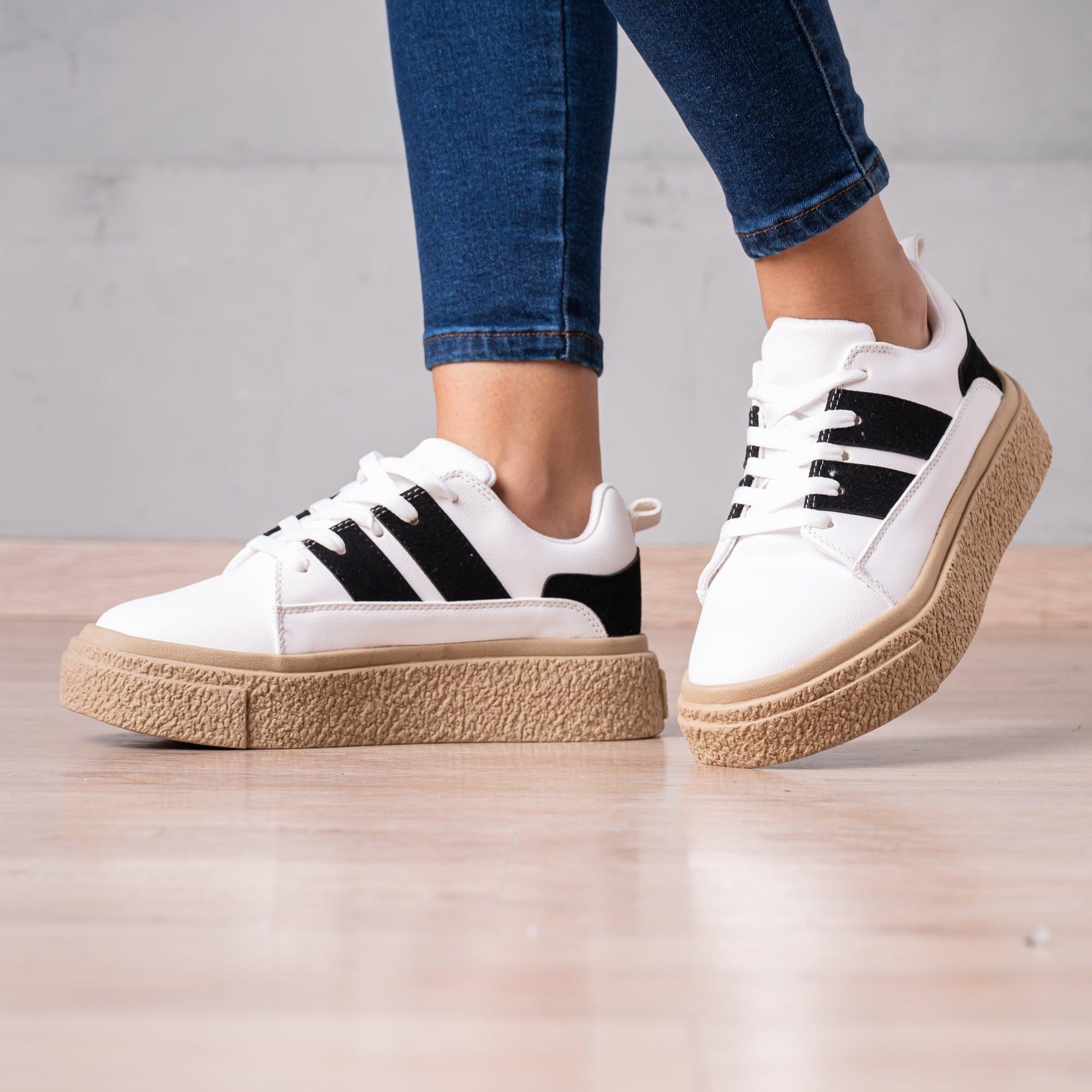 ZAPATILLAS URBANAS MUJER LONZO NEGRO - 1