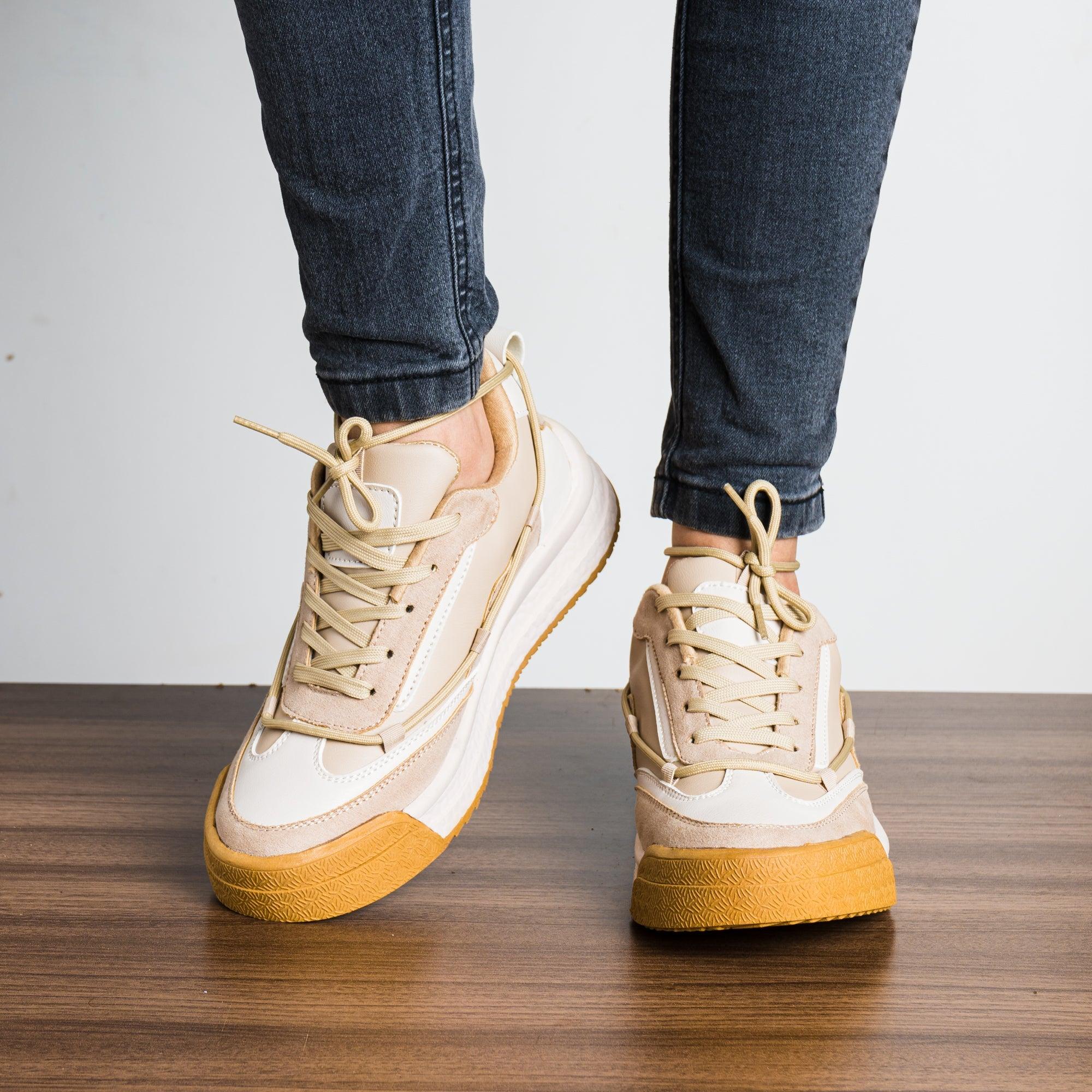ZAPATILLAS URBANAS MUJER GIANNIS BEIGE - 2