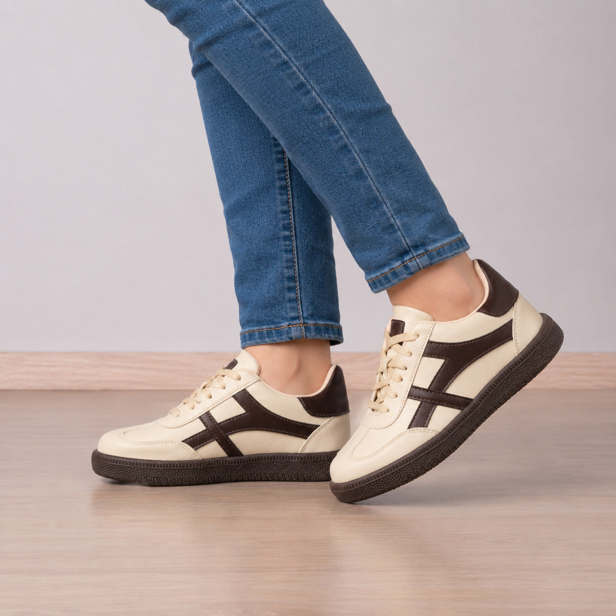 ZAPATILLAS URBANAS MUJER MOKA BEIGE - 6