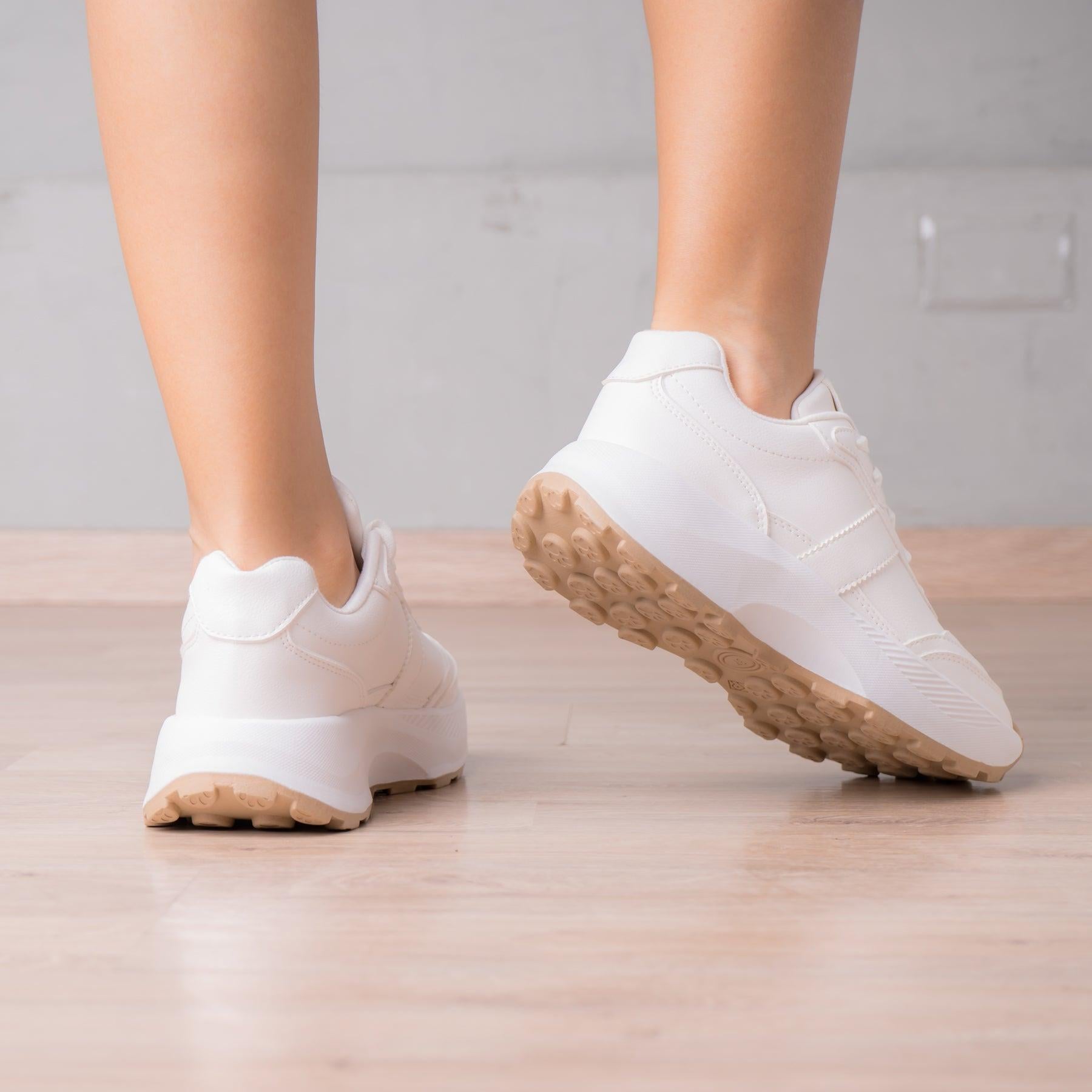 ZAPATILLAS URBANAS MUJER BERZOBIT BLANCO NEGRO - 3