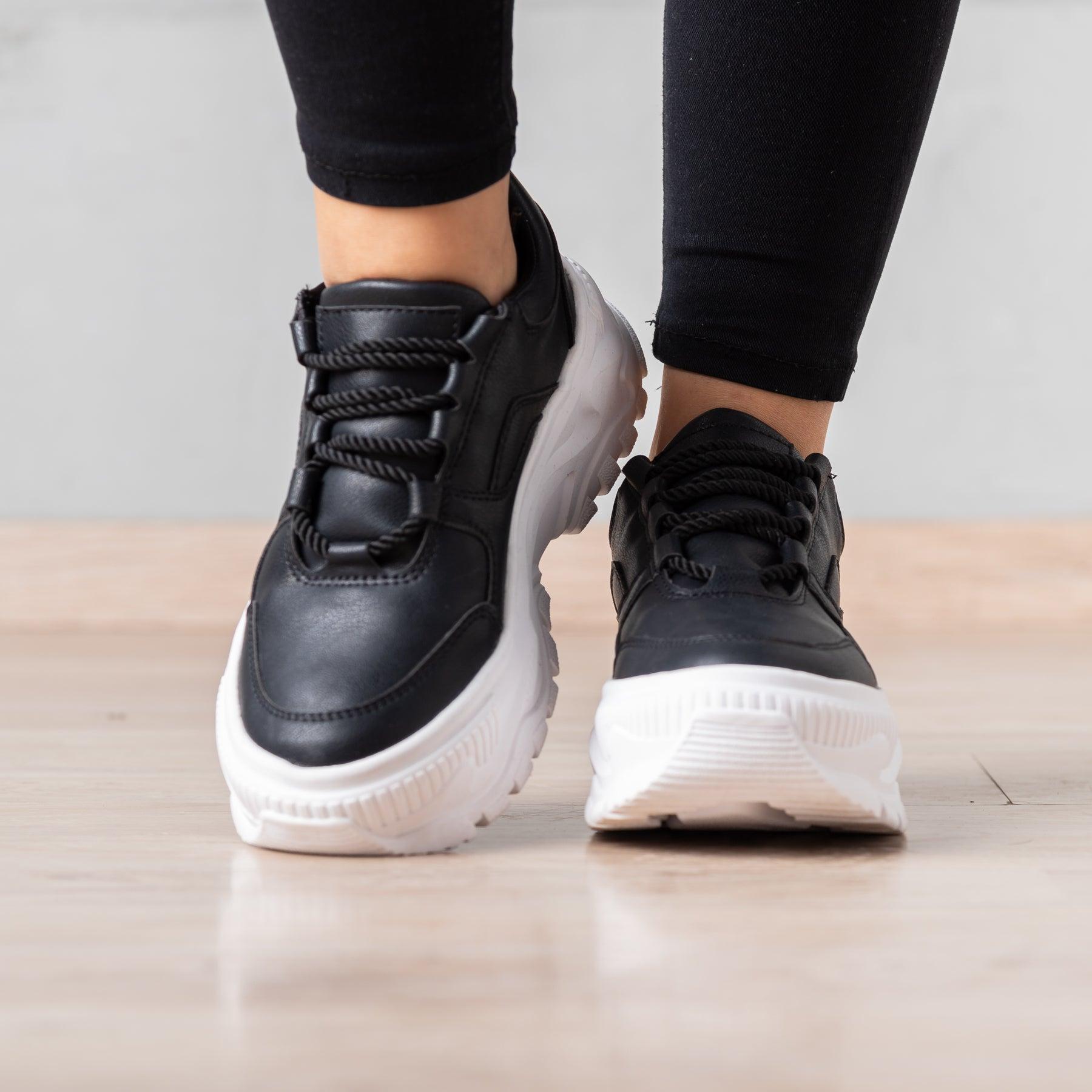 ZAPATILLAS URBANAS MUJER CATARINA NEGRO - 2
