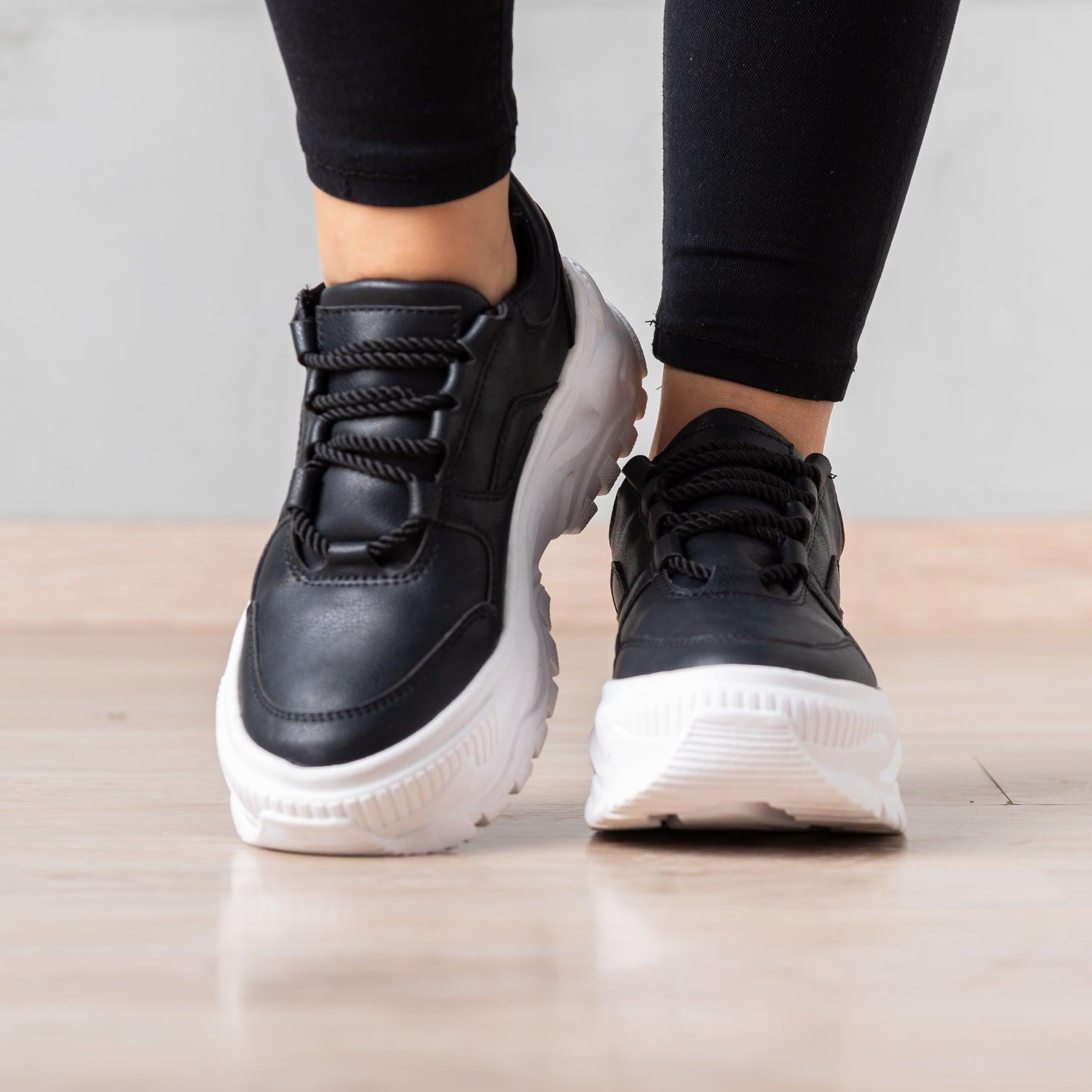 ZAPATILLAS URBANAS MUJER CATARINA NEGRO - 2
