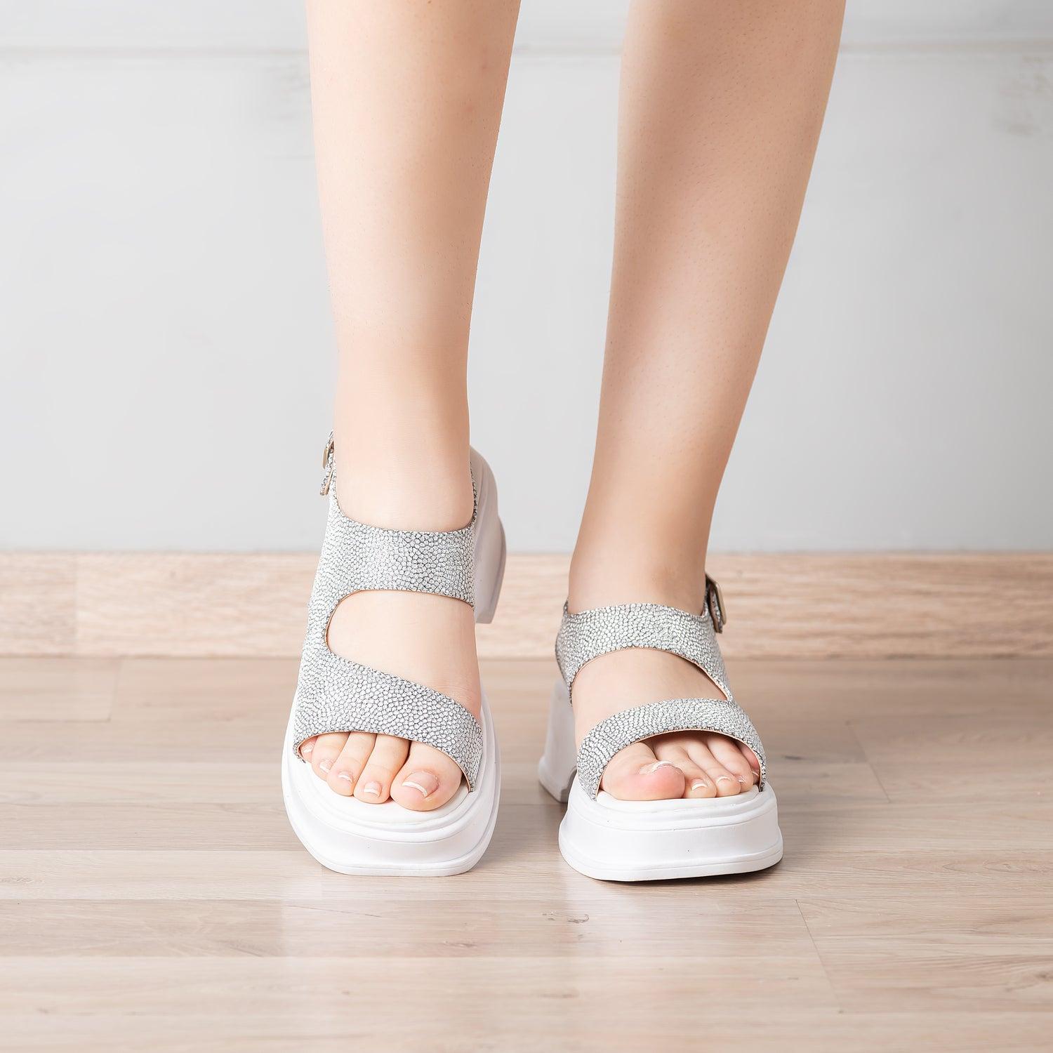 SANDALIAS CASUALES MUJER CELEBI BLANCO - 2