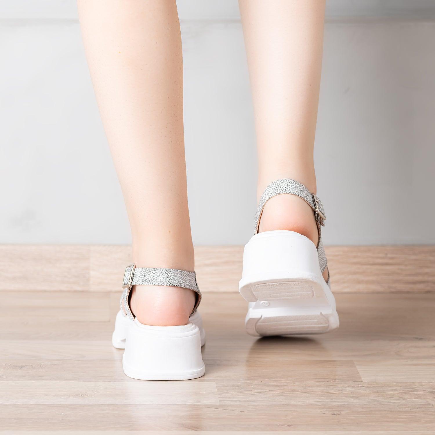 SANDALIAS CASUALES MUJER CELEBI BLANCO - 3